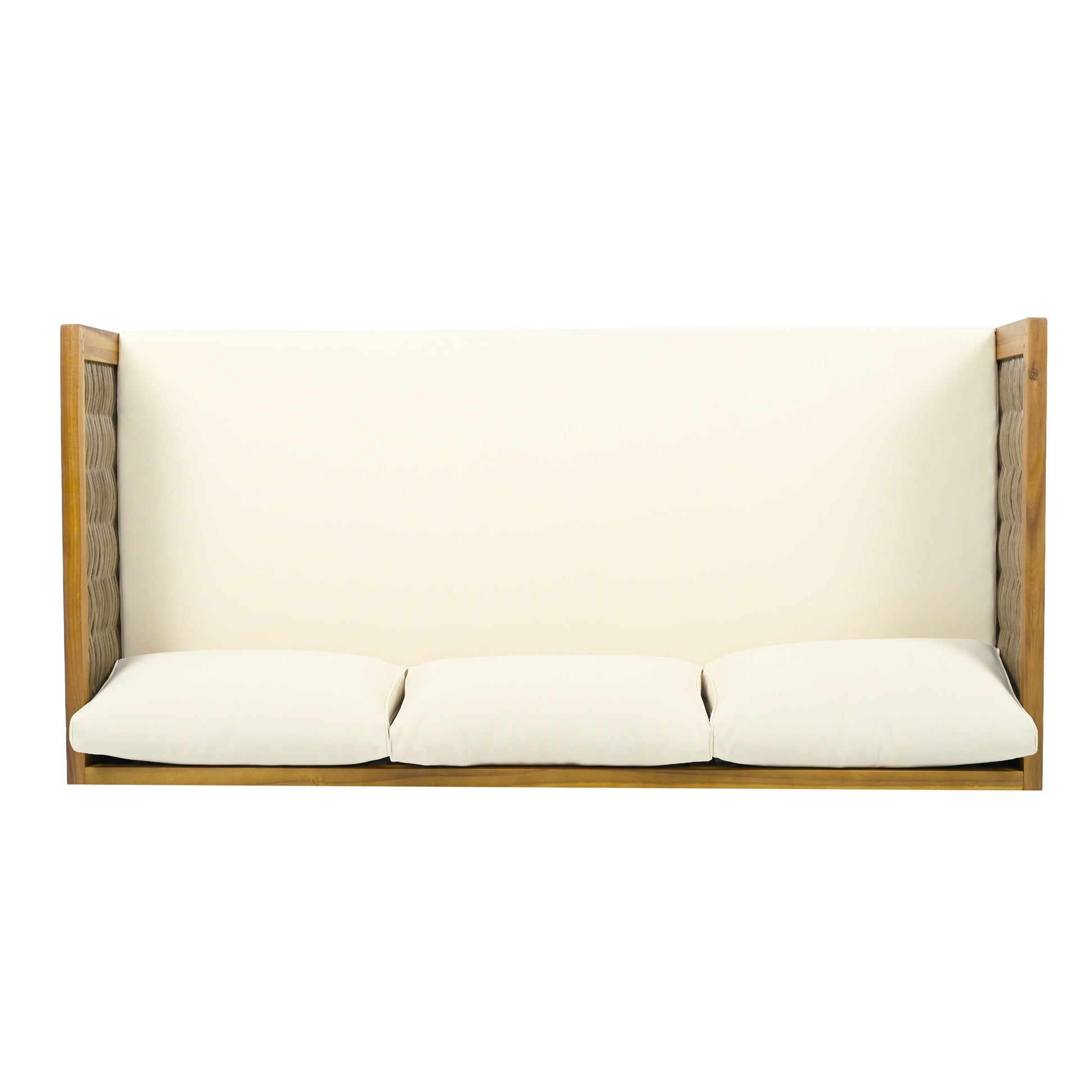 Claremont - 3 Seater Daybed Teak Acacia Wood Water Resistant Cushions - Best Buy Furniture