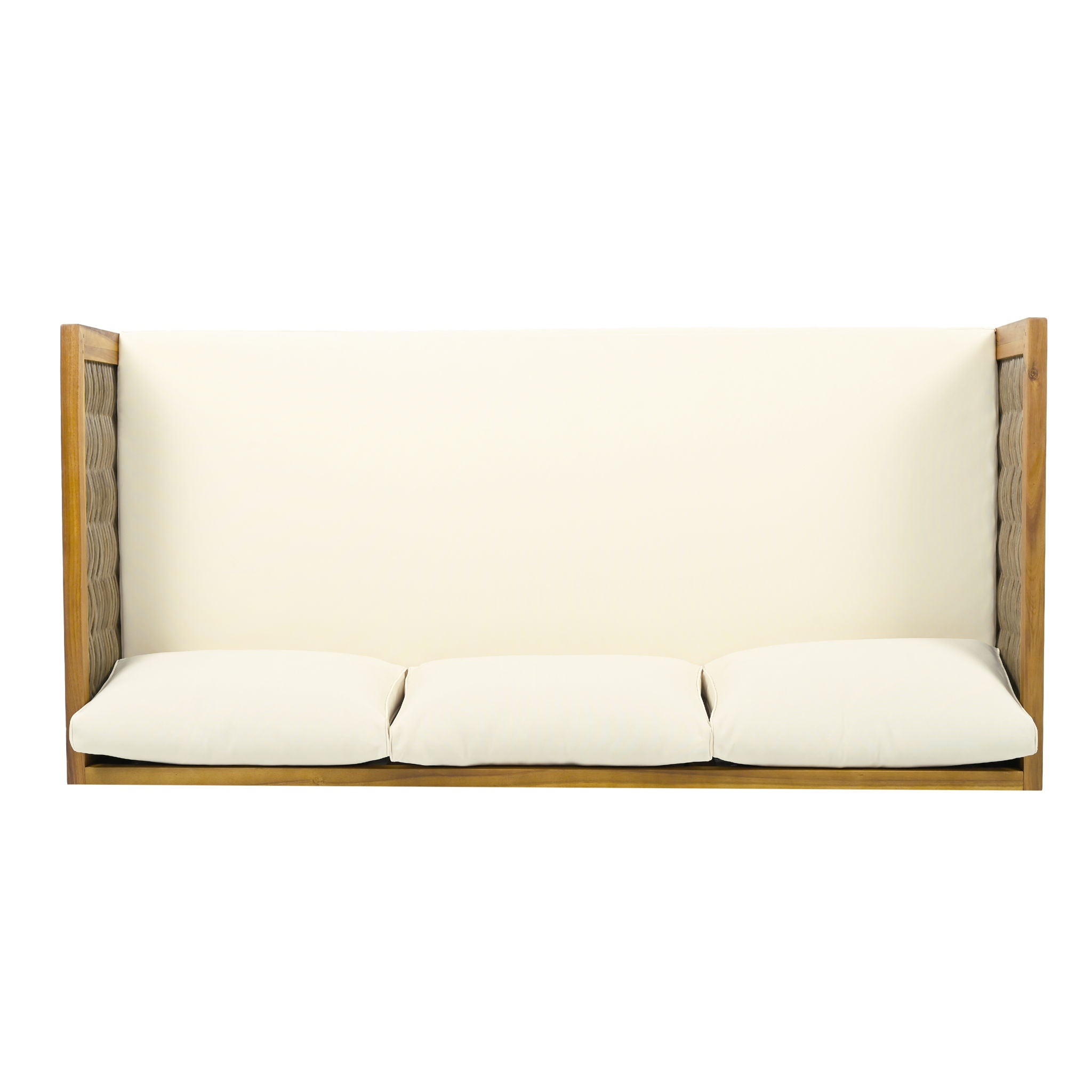 Claremont - 3 Seater Daybed Teak Acacia Wood Water Resistant Cushions - Best Buy Furniture