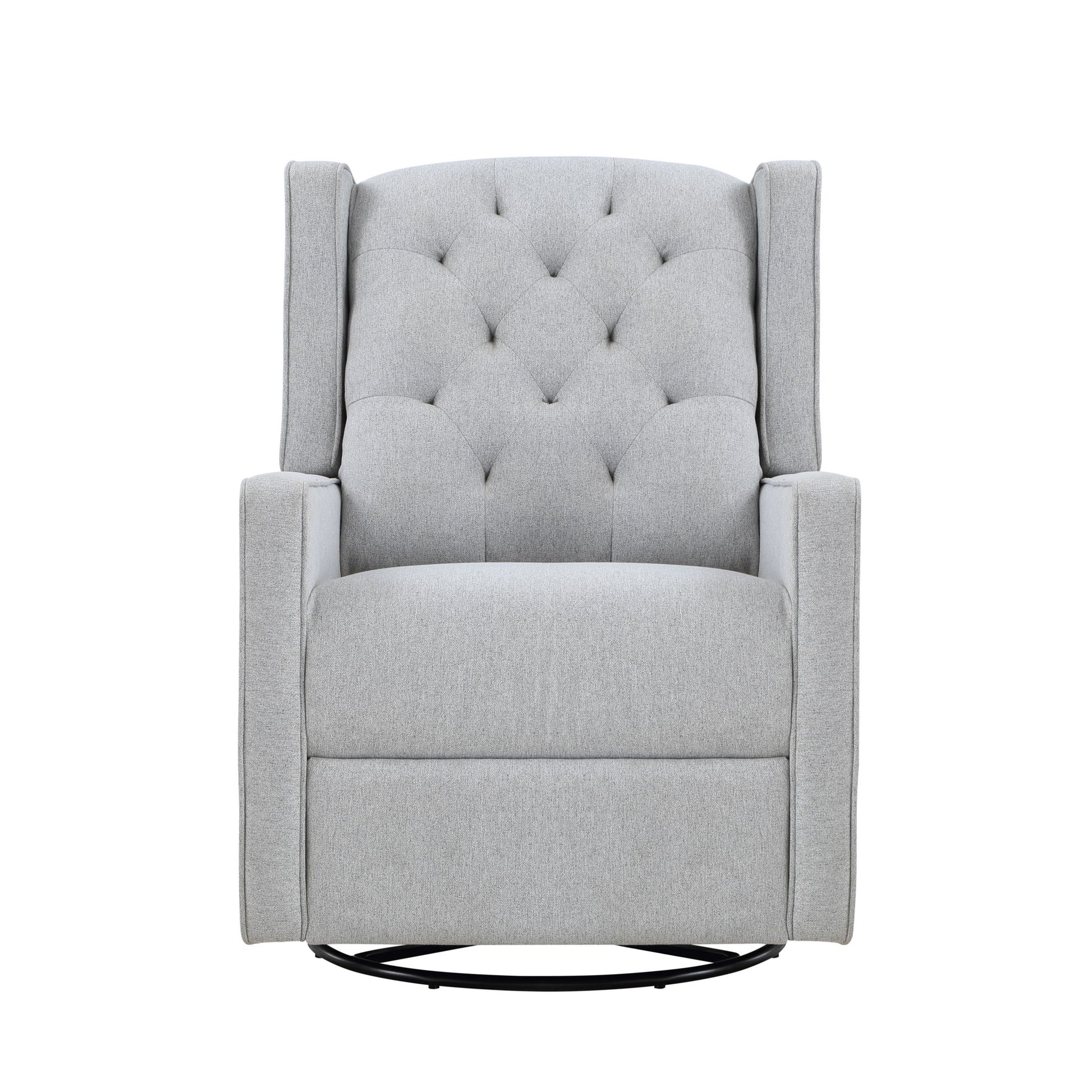 Milah - Gliding Swivel Recliner Tufted - Best Buy Furniture