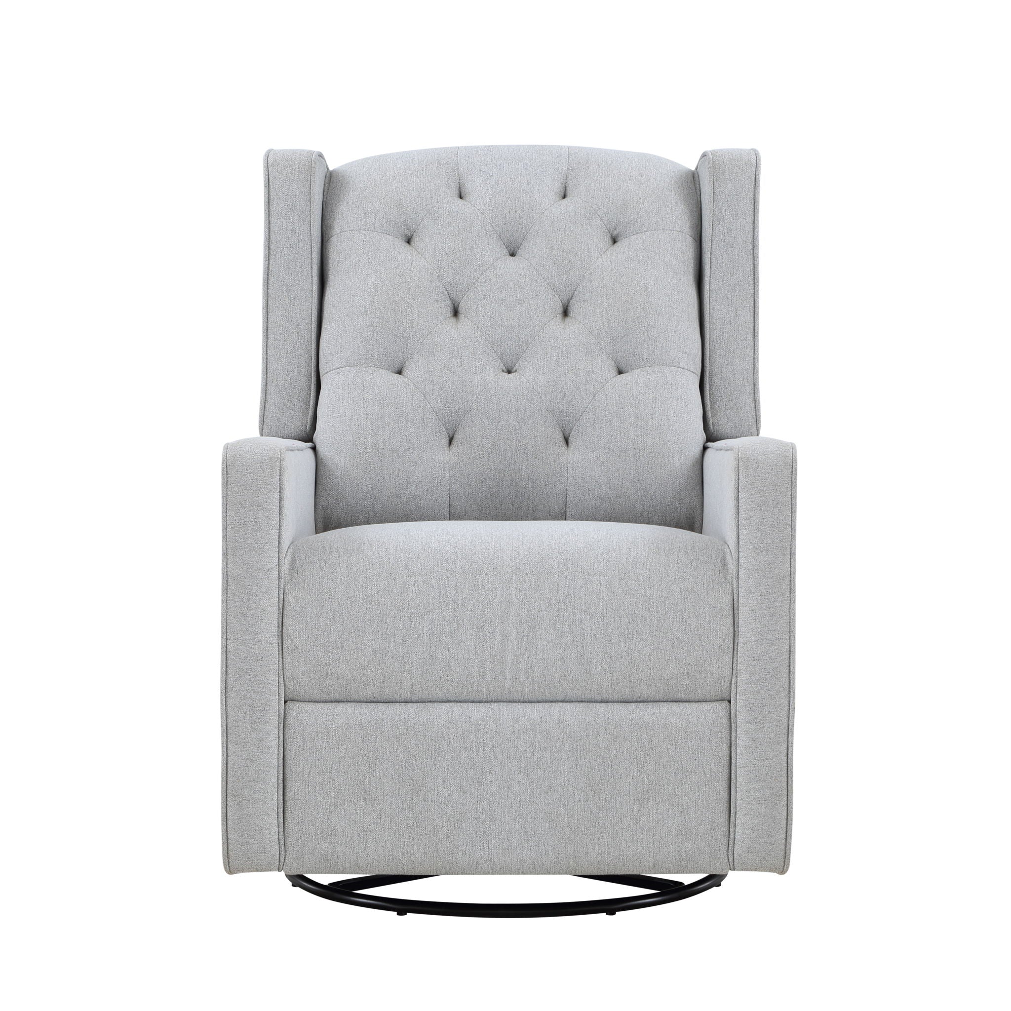 Milah - Gliding Swivel Recliner Tufted - Best Buy Furniture