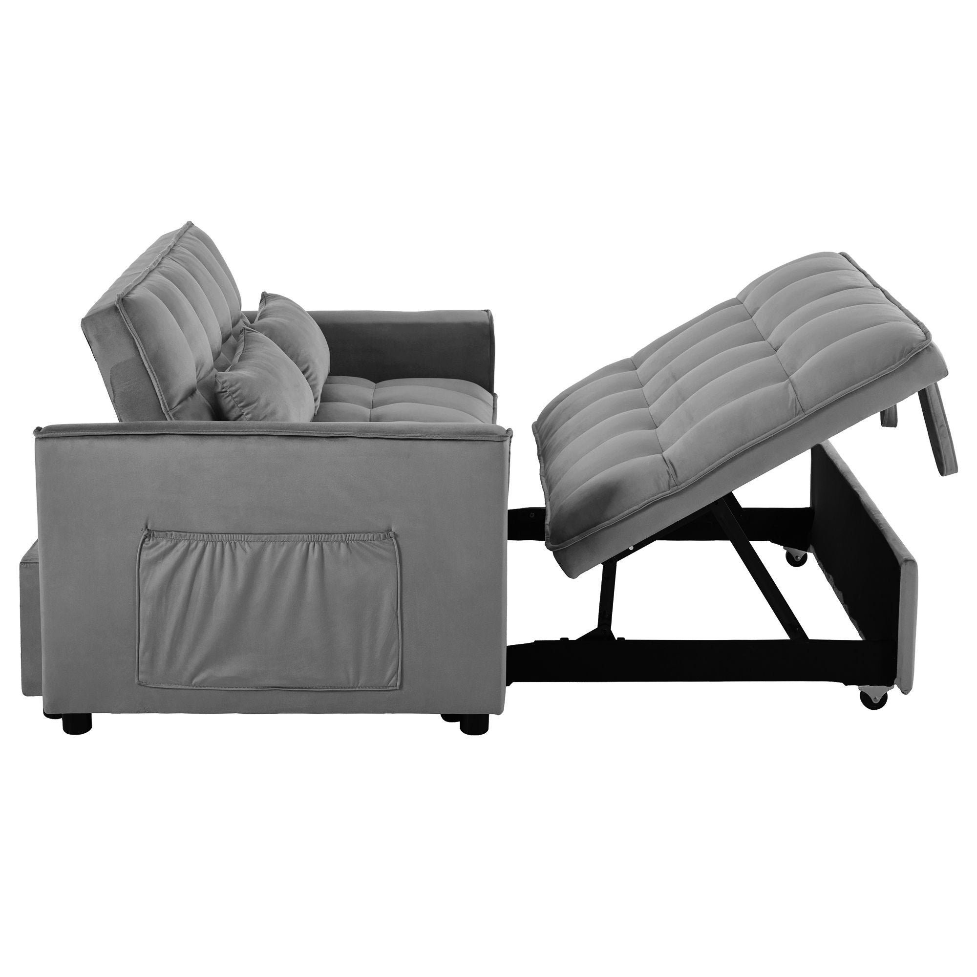 3 In 1 Pull Out Couch Convertible Sofa Bed With Reclining Backrest - Best Buy Furniture