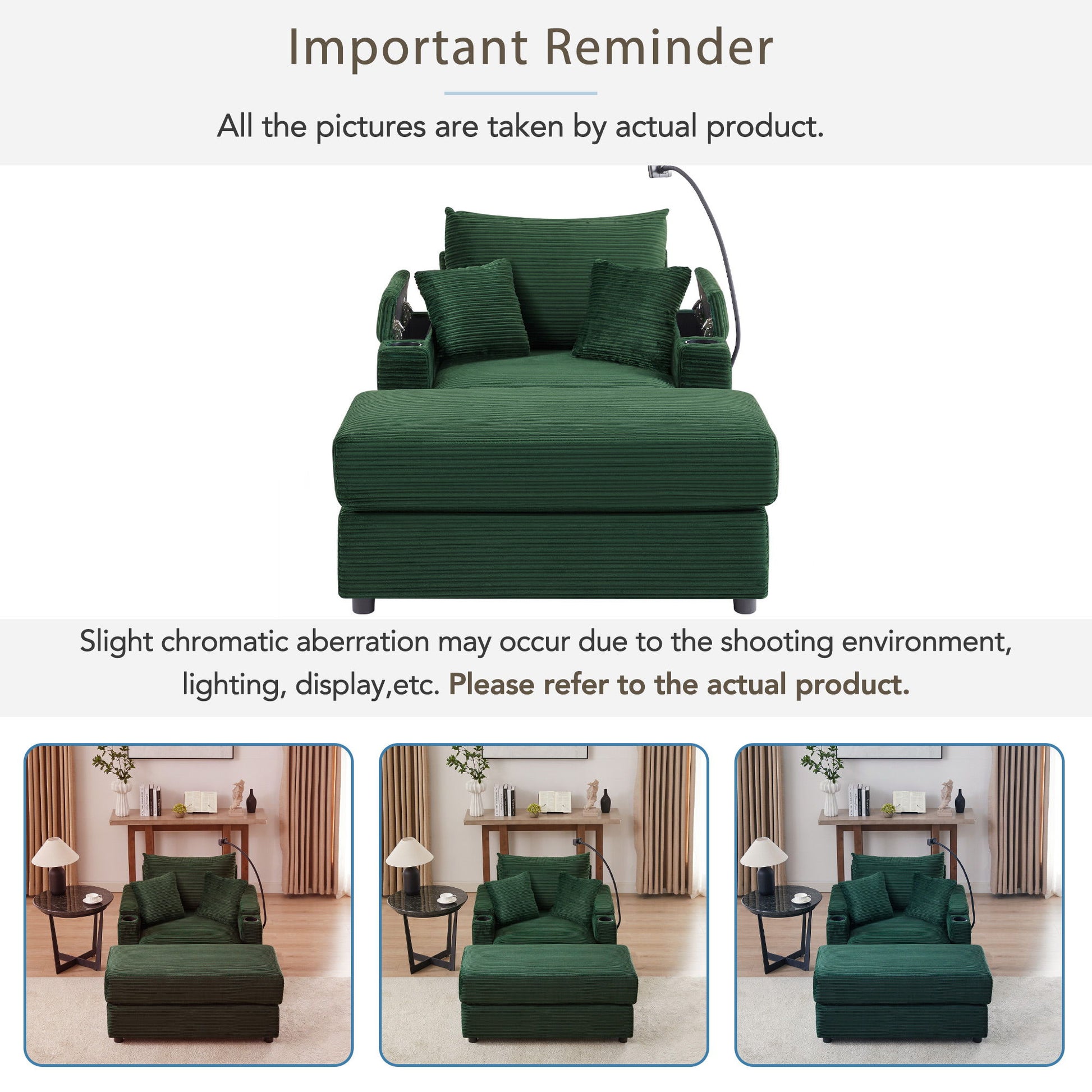 Modern Style Loveseat Sofa Sectional Sofa Couch With Storage Space, A Movable Ottoman, Two USB Ports, Two Cup Holders, A Phone Holder For Living Room - Best Buy Furniture