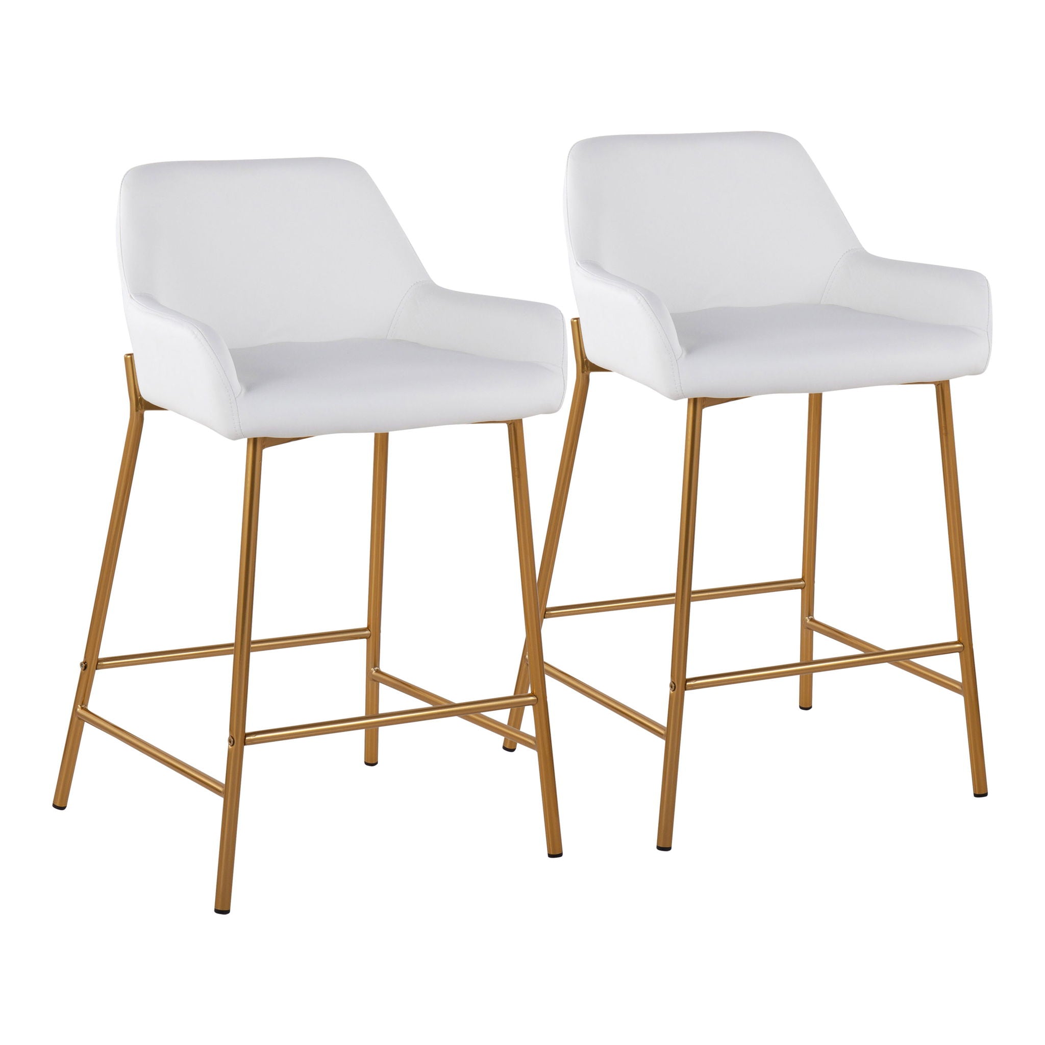 Daniella - Comfortable Contemporary Glam Fixed Height Counter Stool (Set of 2) - Best Buy Furniture