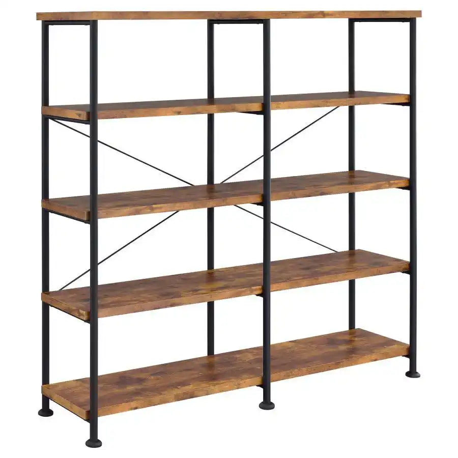 Analiese - 4-Shelf Double Bookshelf - Best Buy Furniture