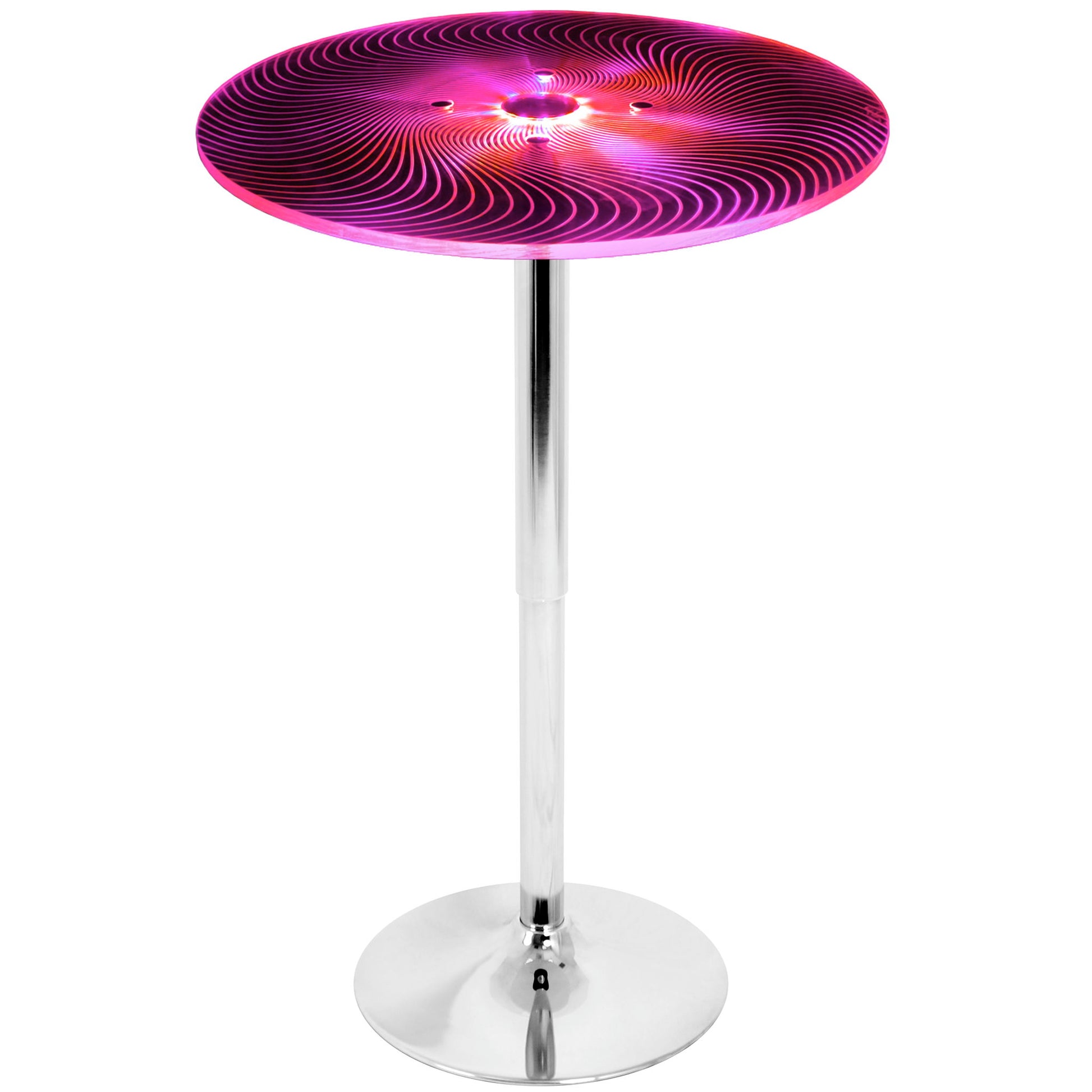 Spyra - Contemporary Light Up Adjustable Bar Table - Multi - Best Buy Furniture