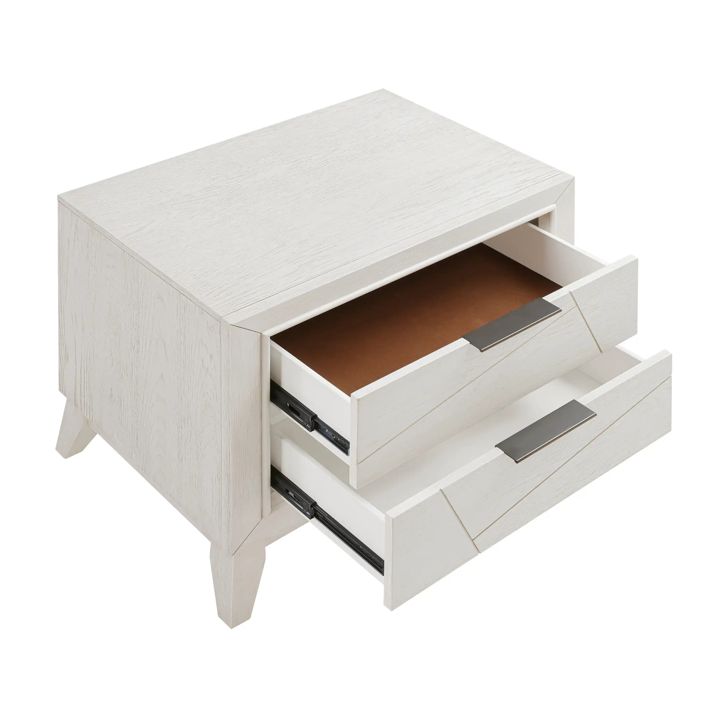 Antique White Finish Nightstand with Drawers - Best Buy Furniture