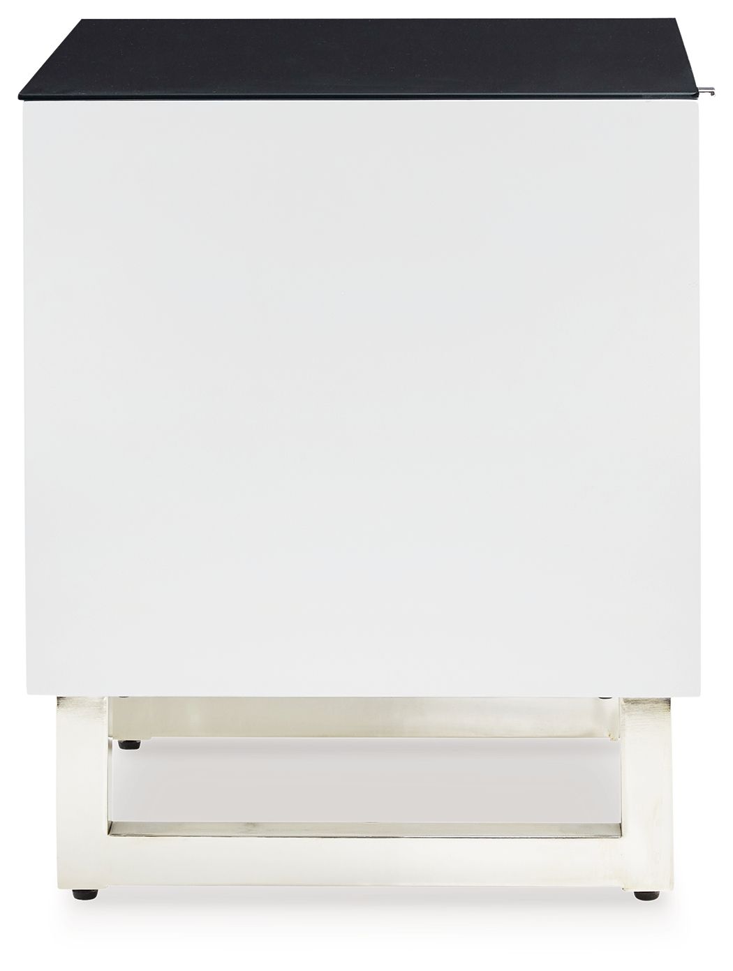 Gardoni - Rectangular End Table - White / Black - Best Buy Furniture