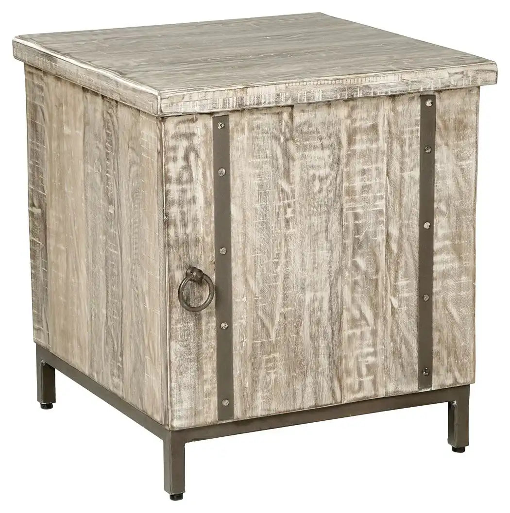 Laddford - Accent Cabinet - Shelf - Whitewash - Best Buy Furniture