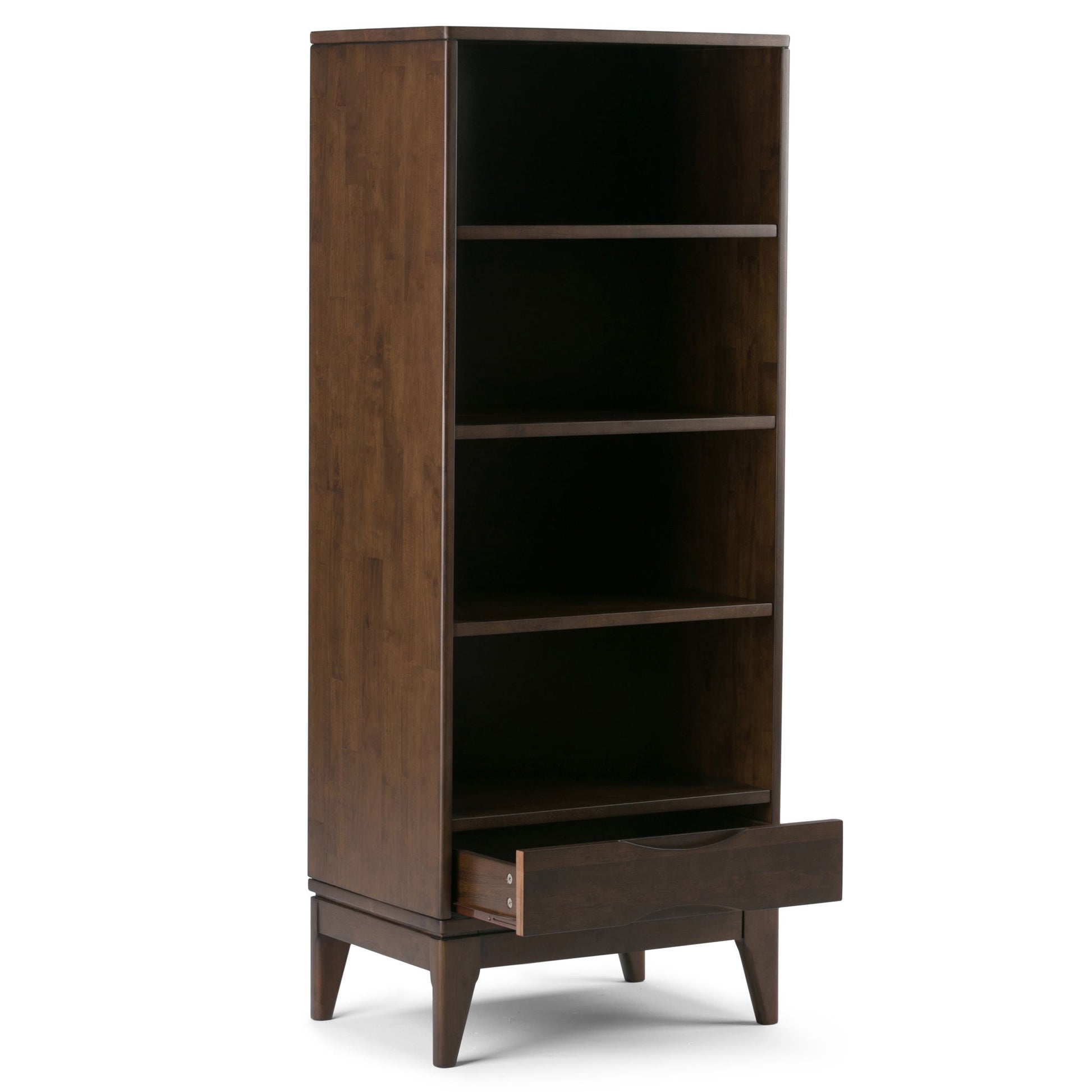 Harper - Bookcase With Storage - Walnut Brown - Best Buy Furniture