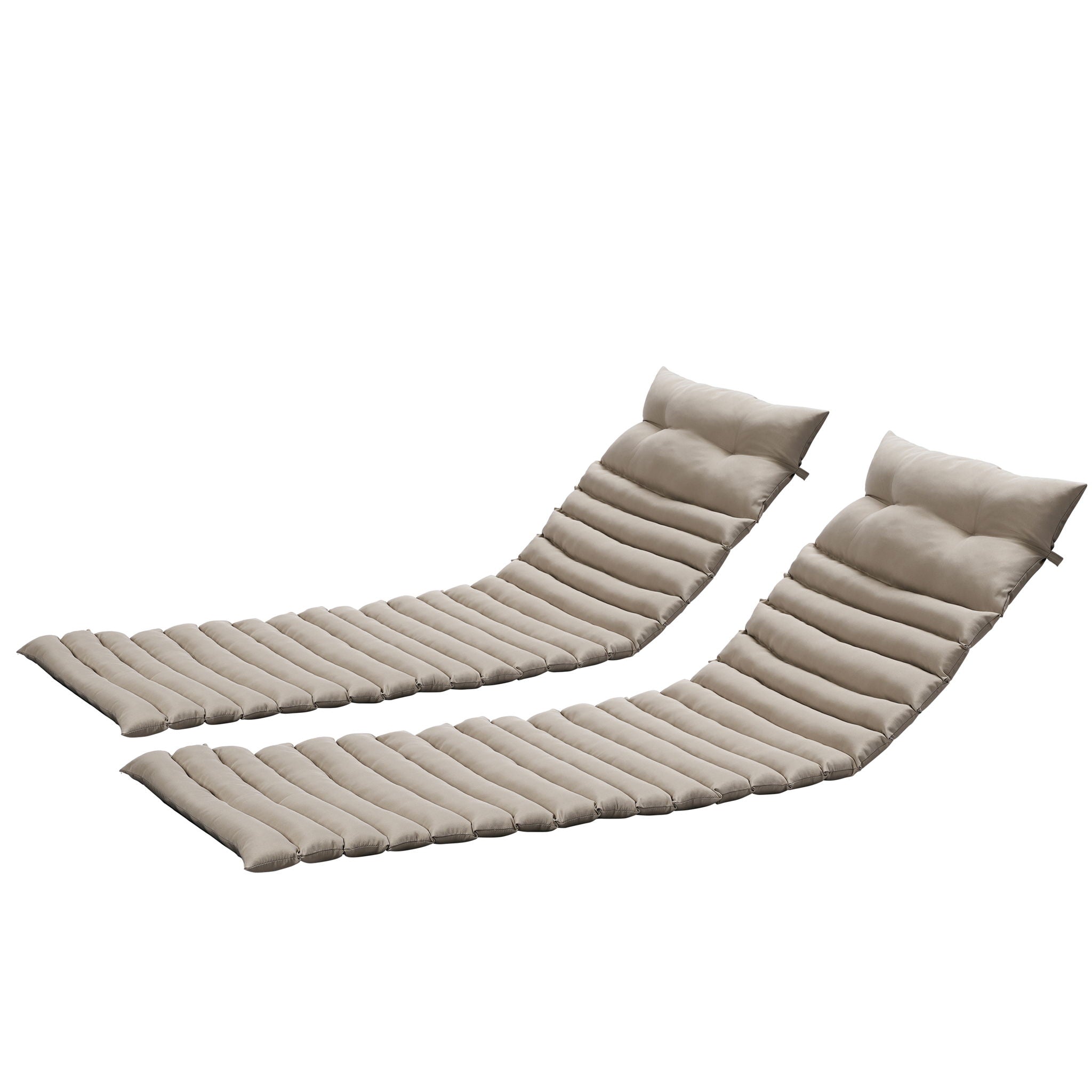 2 Piece Outdoor Chaise Lounge Chair Cushion Replacement Set - Best Buy Furniture