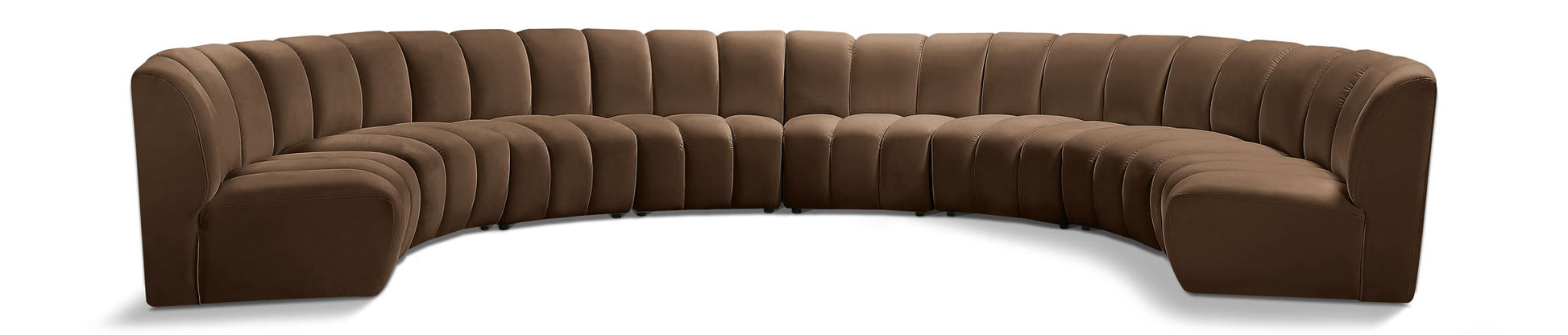 Infinity - 8 Piece Velvet Modular Sectional - Best Buy Furniture