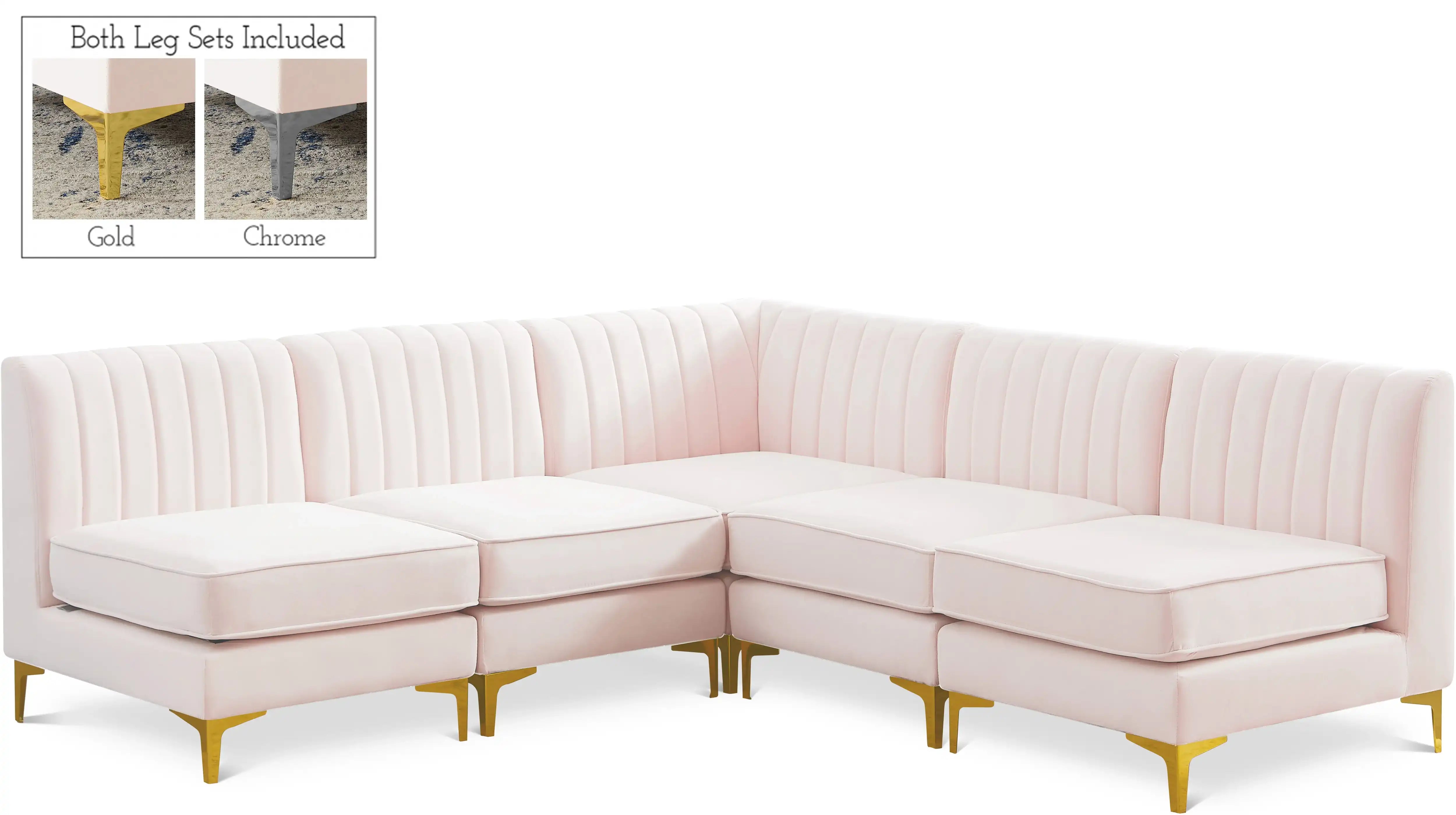 Alina - 5 Piece Armless Sectional - Best Buy Furniture