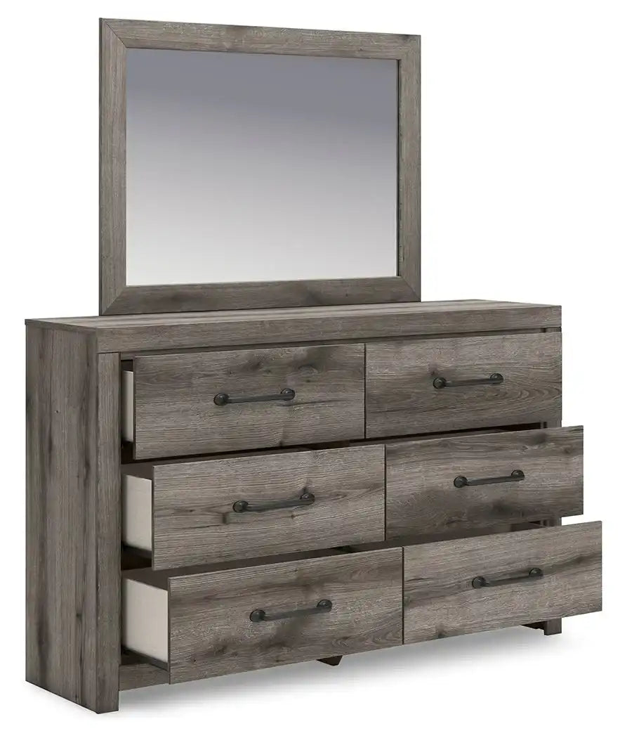 Graystorm - Dresser And Mirror - Brown Gray - Best Buy Furniture