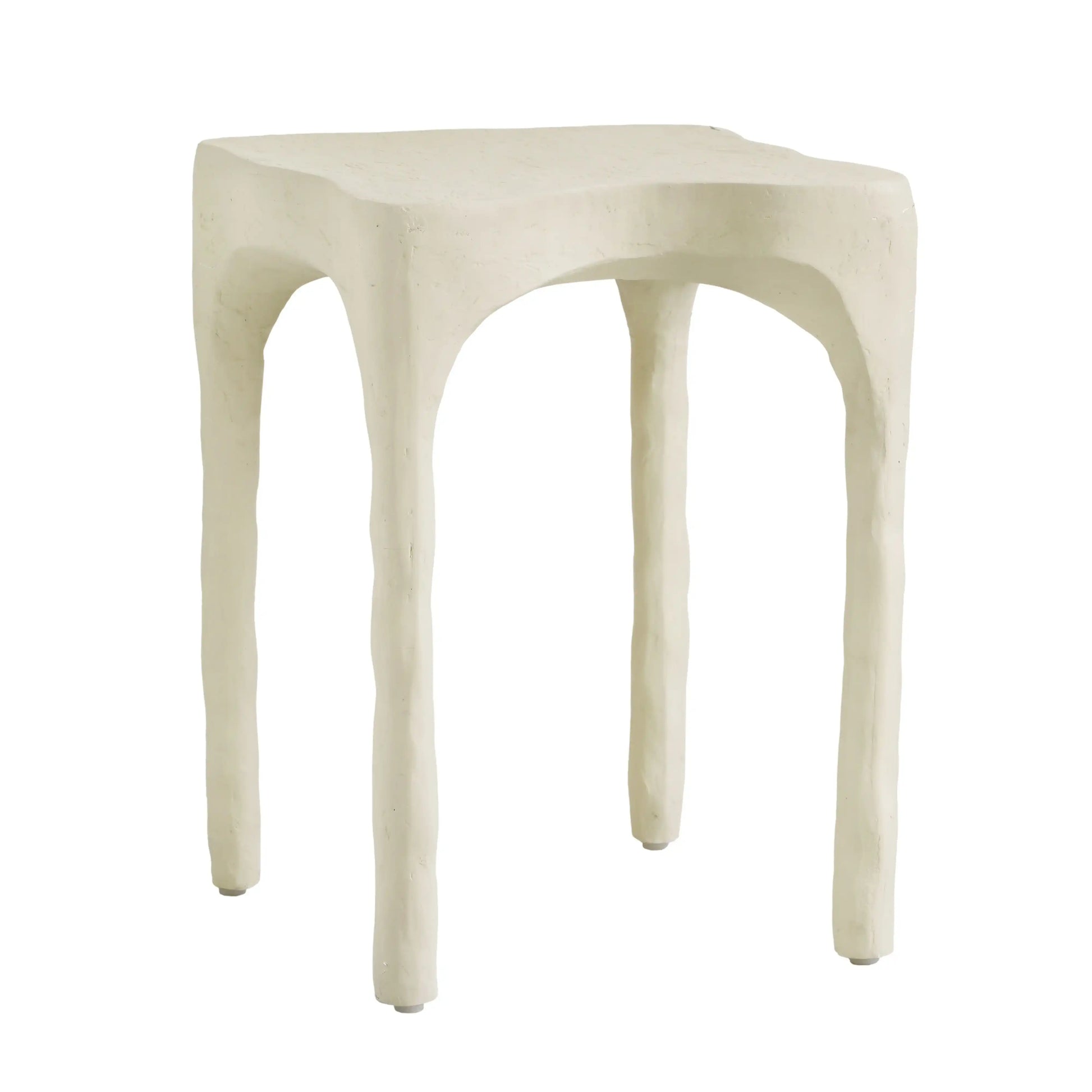 Skully - Textured Side Table - Cream - Best Buy Furniture