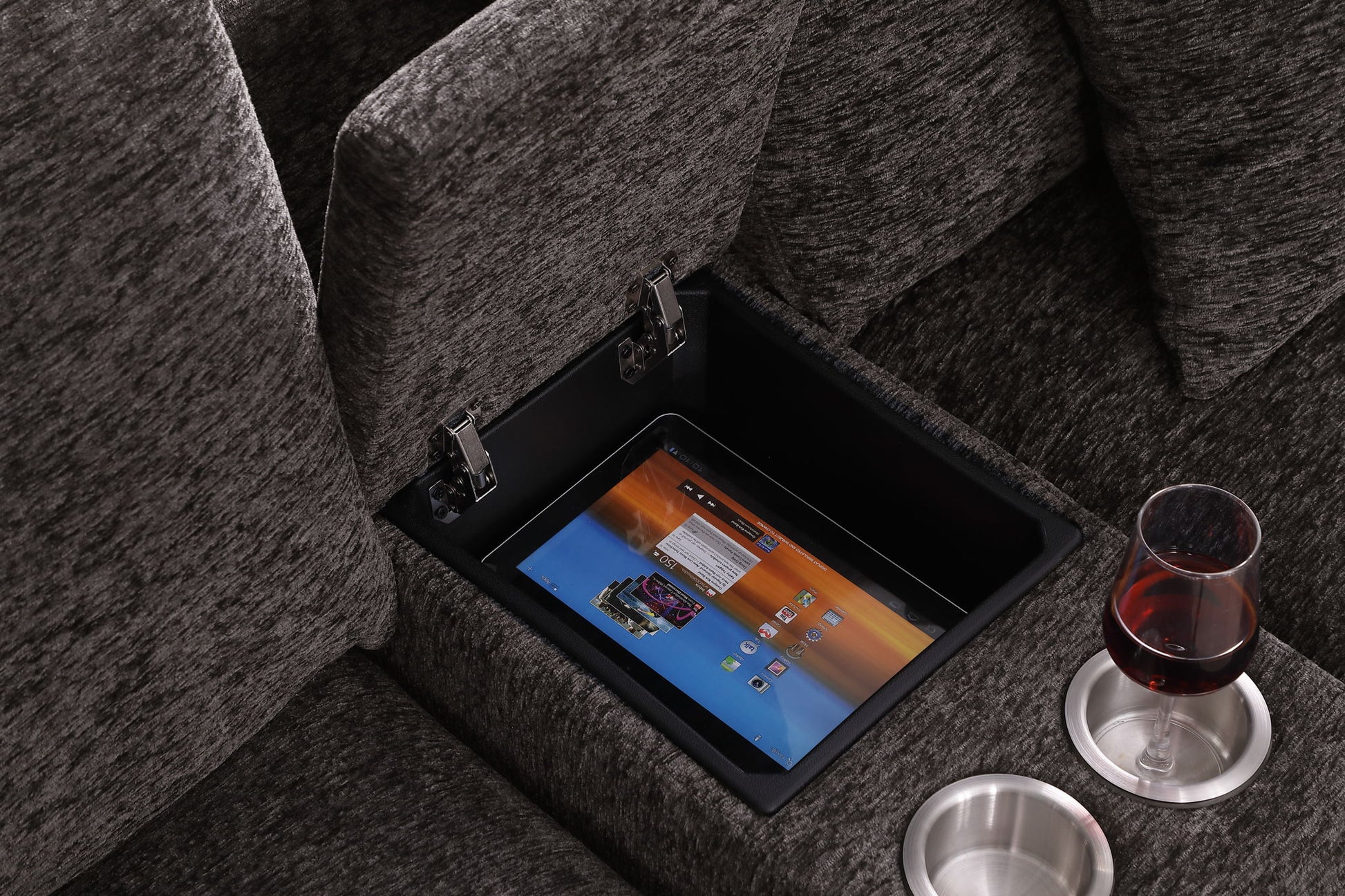 Nyeisha - Piece Upholstered Sofa & Chaise - Coffee - Best Buy Furniture