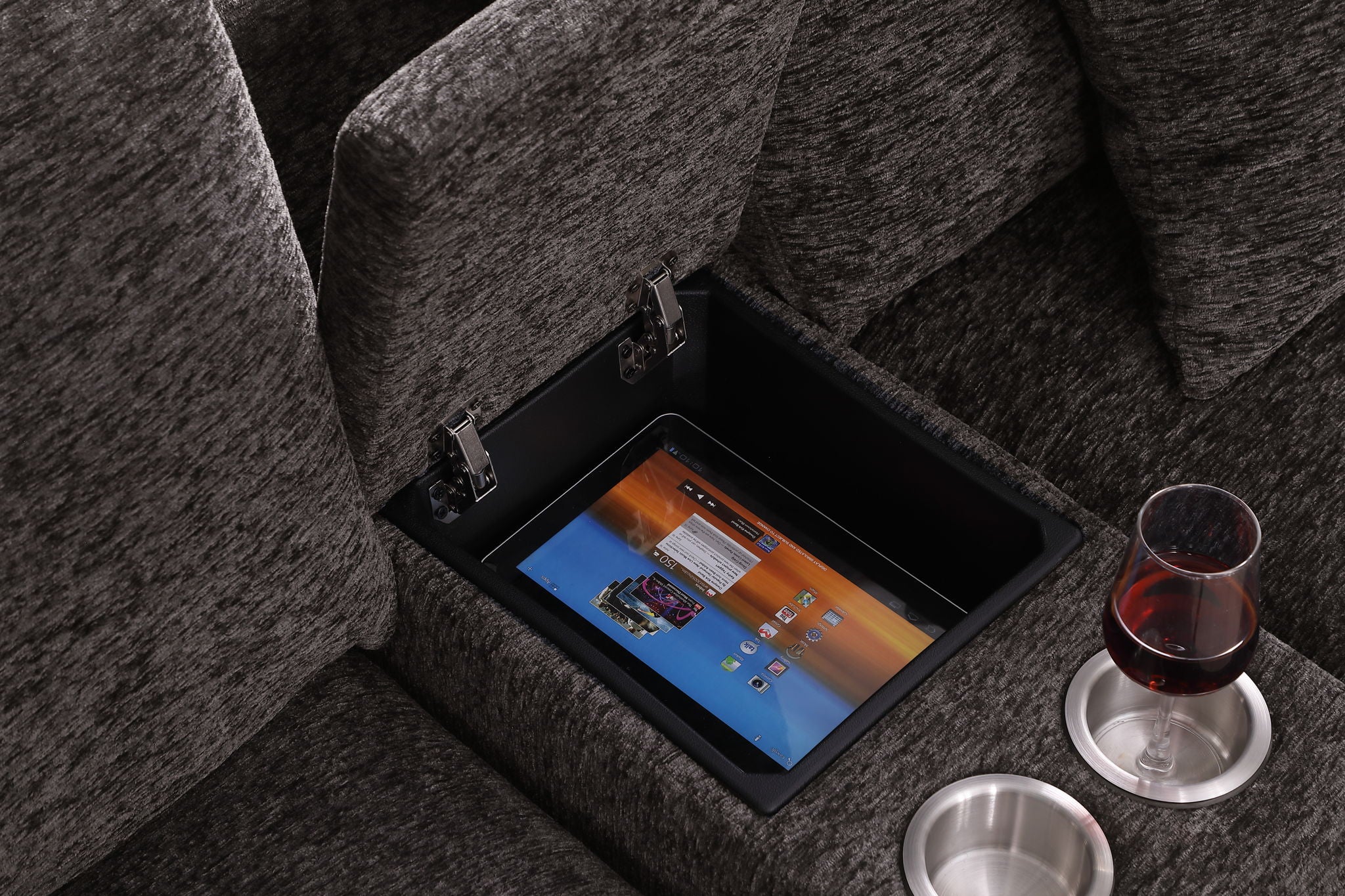 Nyeisha - Piece Upholstered Sofa & Chaise - Coffee - Best Buy Furniture