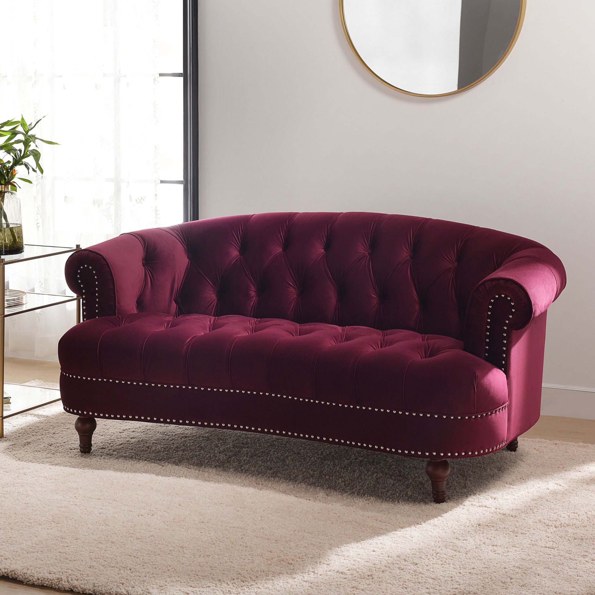 La Rosa - Victorian Chesterfield Loveseat - Best Buy Furniture