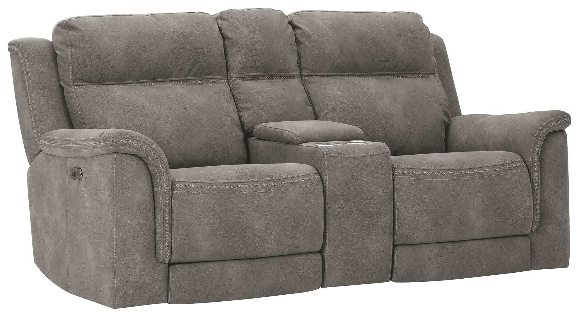 Next-Gen Durapella - Reclining Power Loveseat With Console - Best Buy Furniture