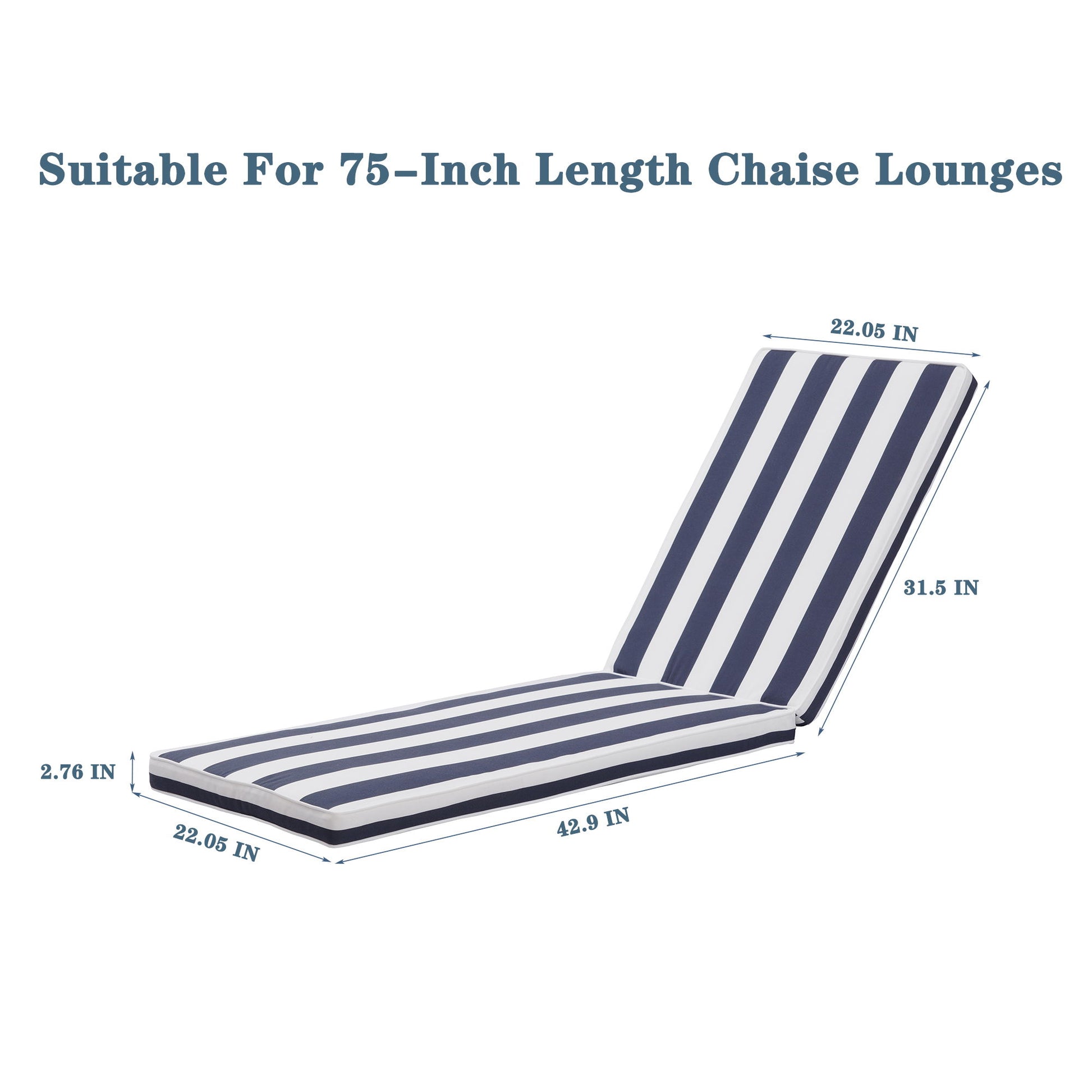 Outdoor Lounge Chair Cushion Replacement Patio Funiture Seat Cushion Chaise Lounge Cushion - Best Buy Furniture