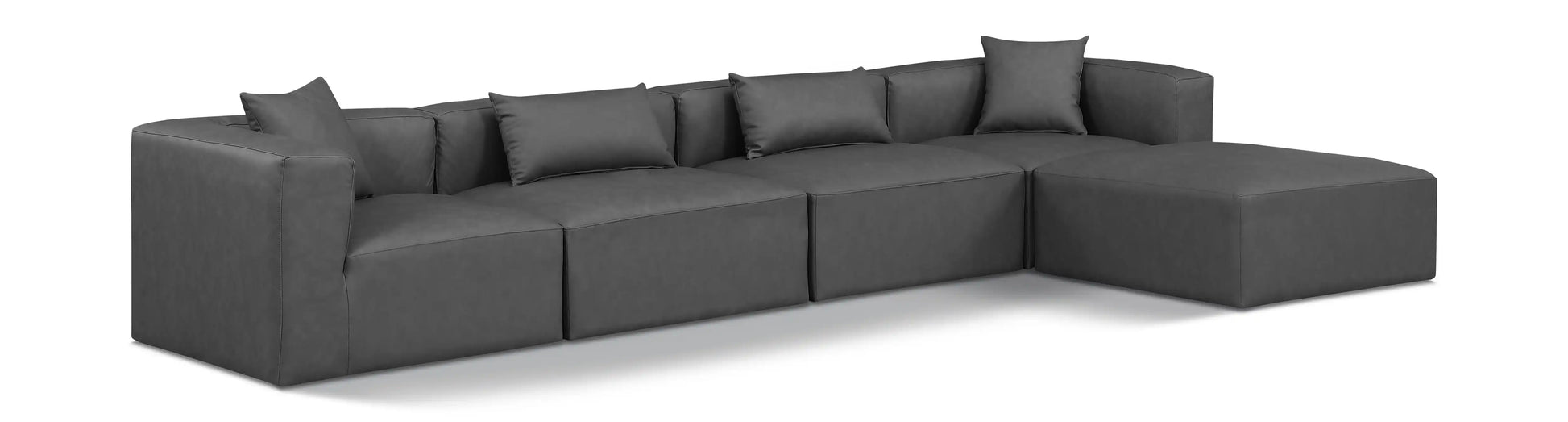 Cube - 5 Piece Modular Sectional With Chaise - Best Buy Furniture