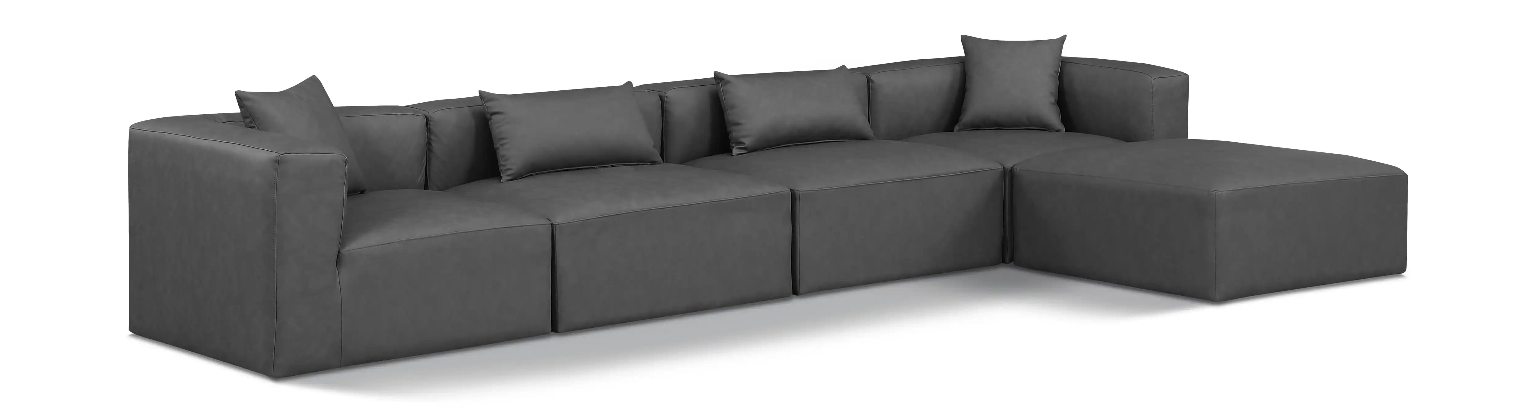 Cube - 5 Piece Modular Sectional With Chaise - Best Buy Furniture