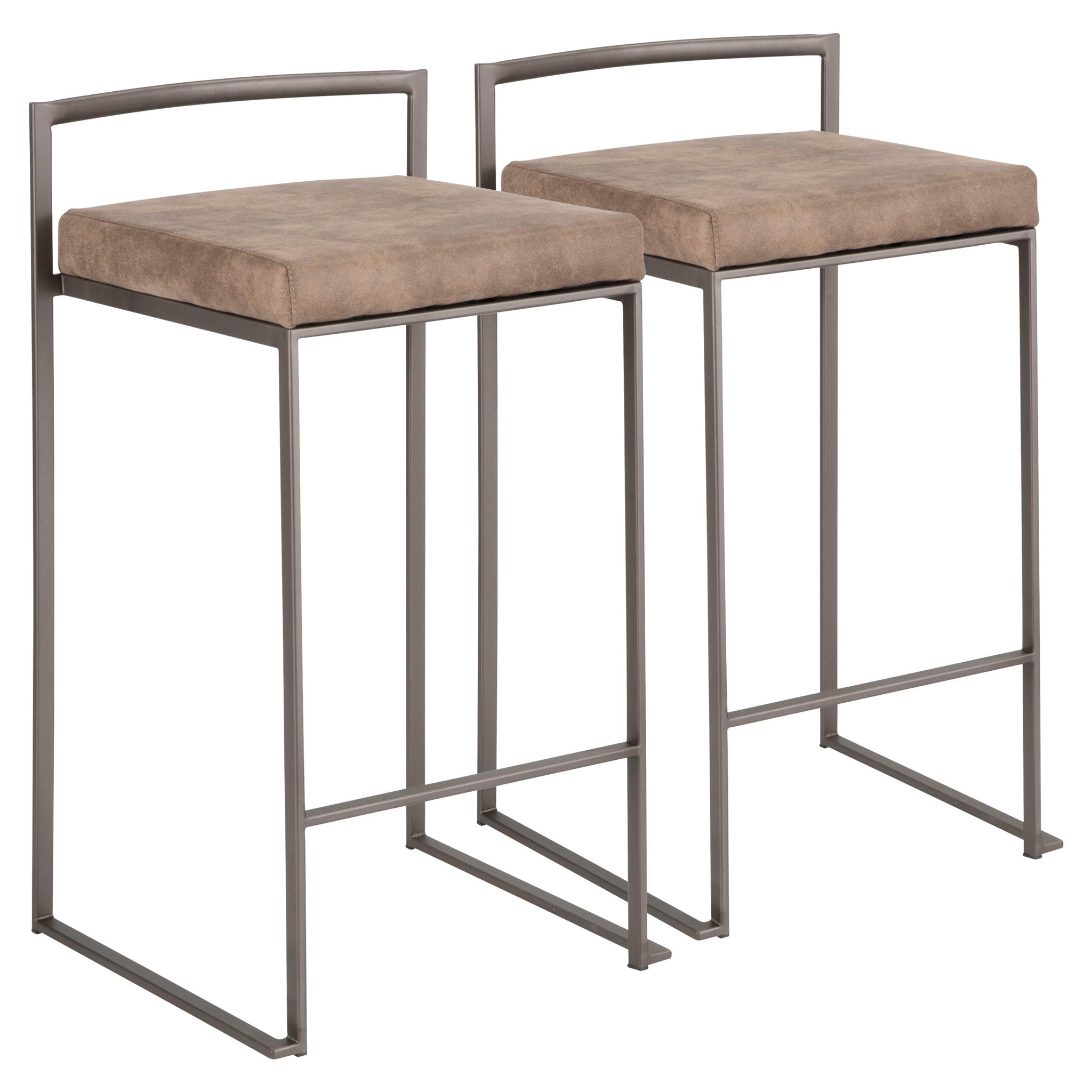 Fuji - Industrial Stackable Counter Stool Elegant Design - Best Buy Furniture