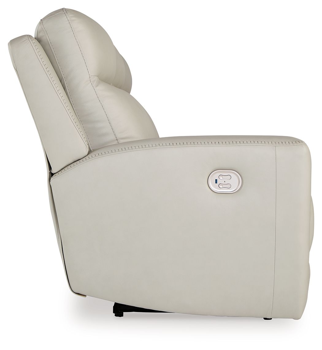 Mindanao - 3 Pc. - Power Reclining Sofa, Power Reclining Loveseat With Console, Power Recliner - Coconut - Best Buy Furniture