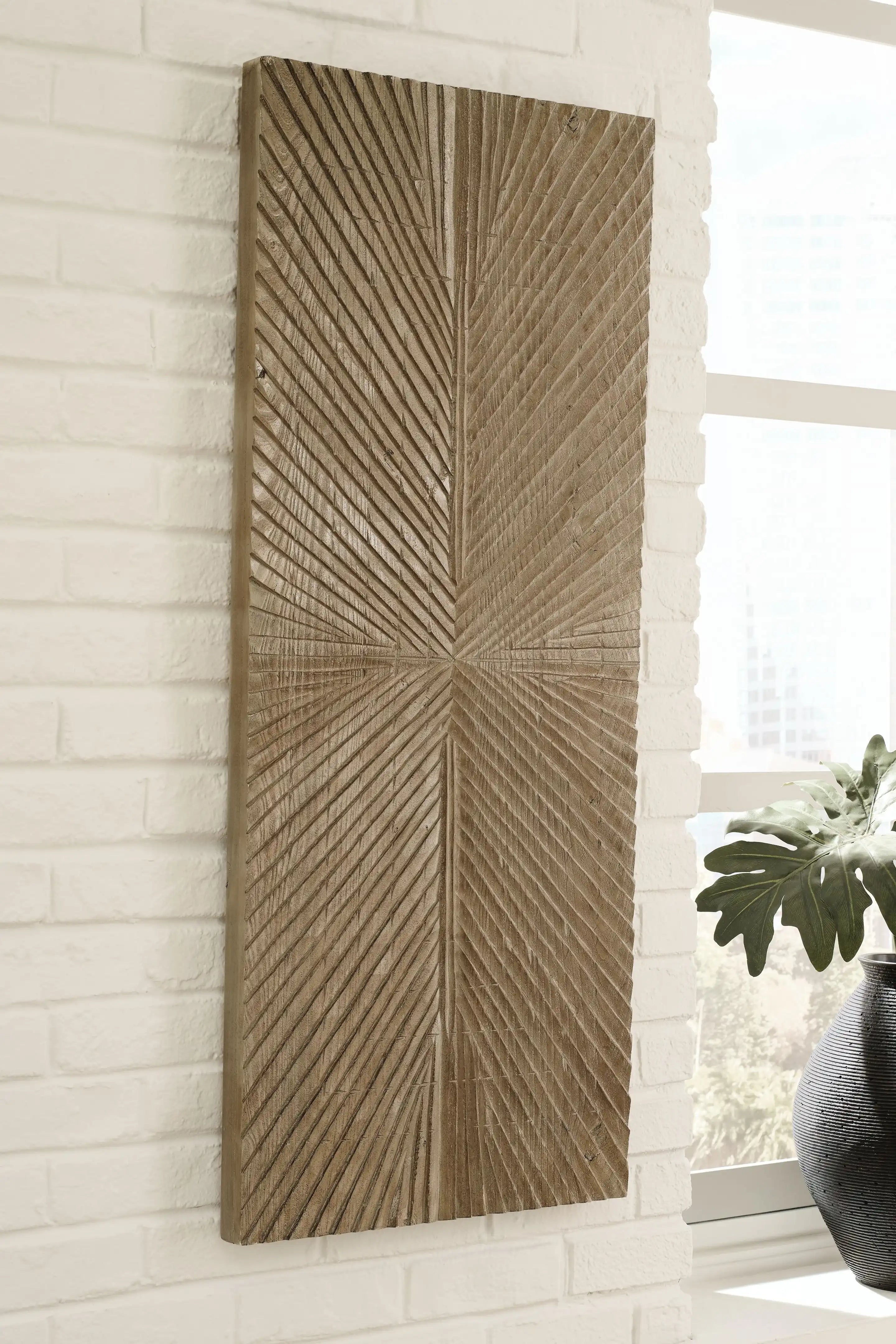 Lenora - Wall Decor - Distressed Brown - Best Buy Furniture