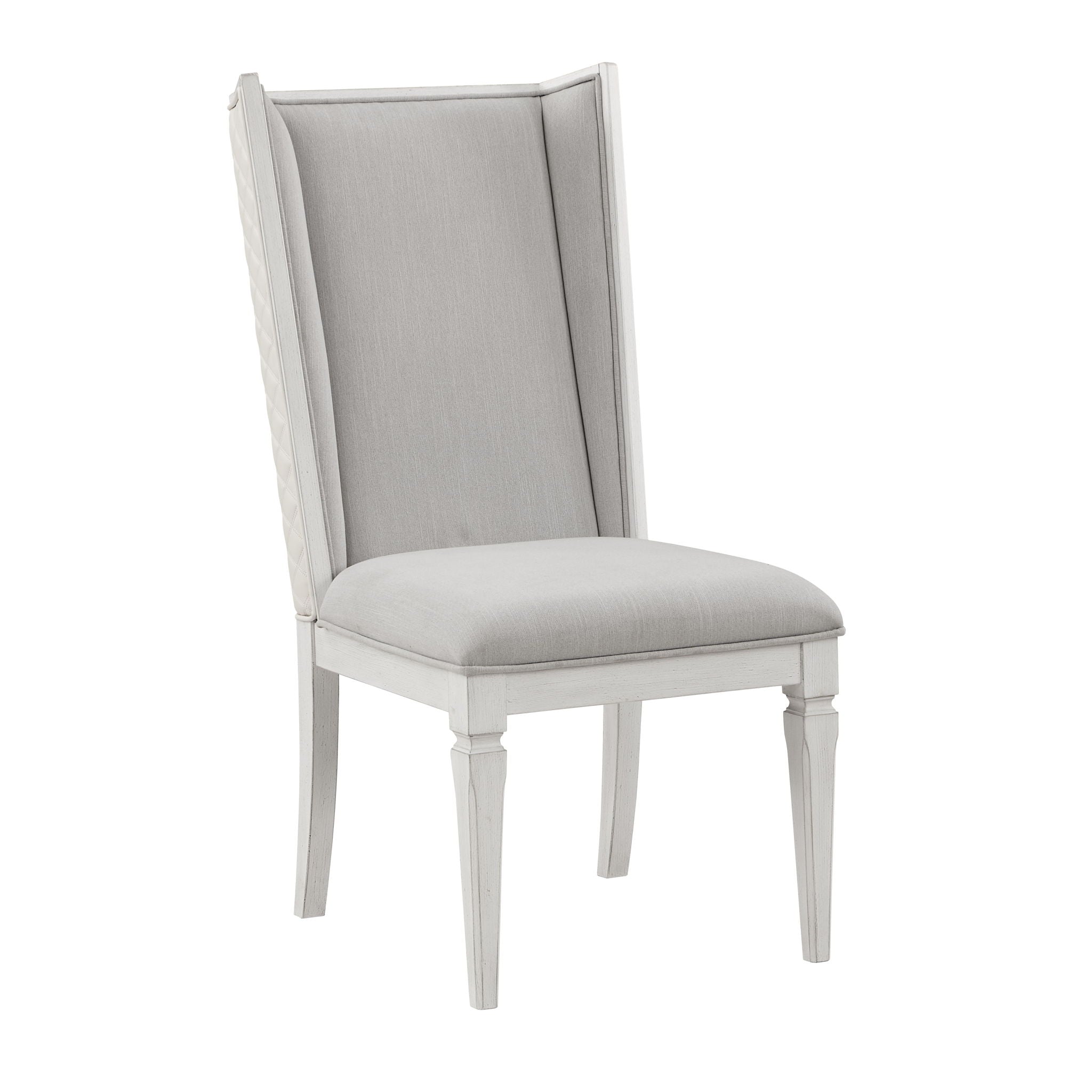 Katia - Side Chair (Set of 2) - Gray / White - Best Buy Furniture