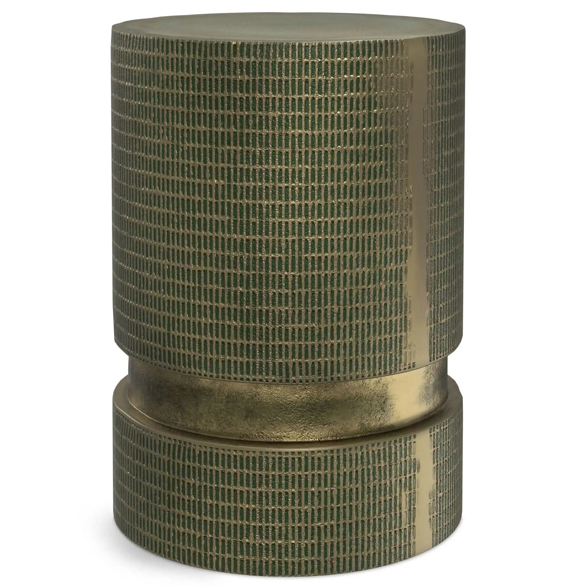 Jalen - Cast Aluminum Side Table - Green - Best Buy Furniture