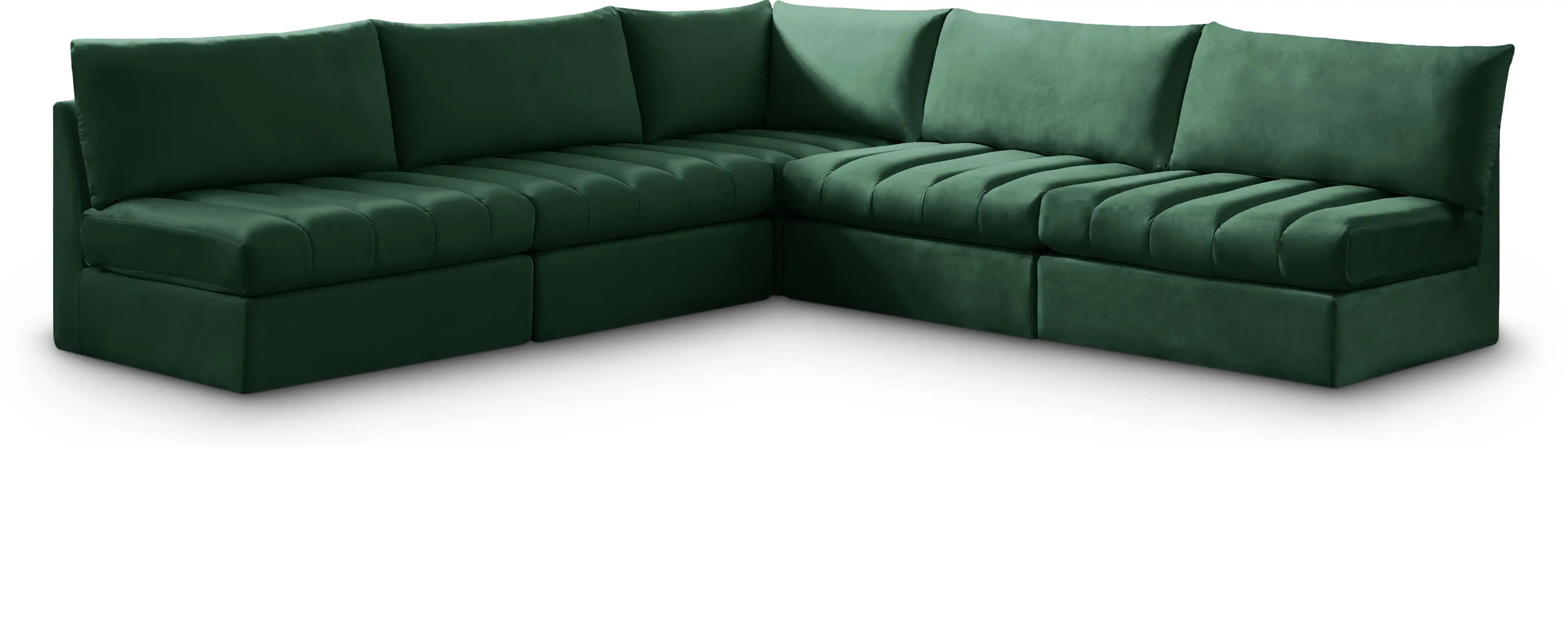 Jacob - Modular Corner Armless Sectional 5 Piece - Best Buy Furniture