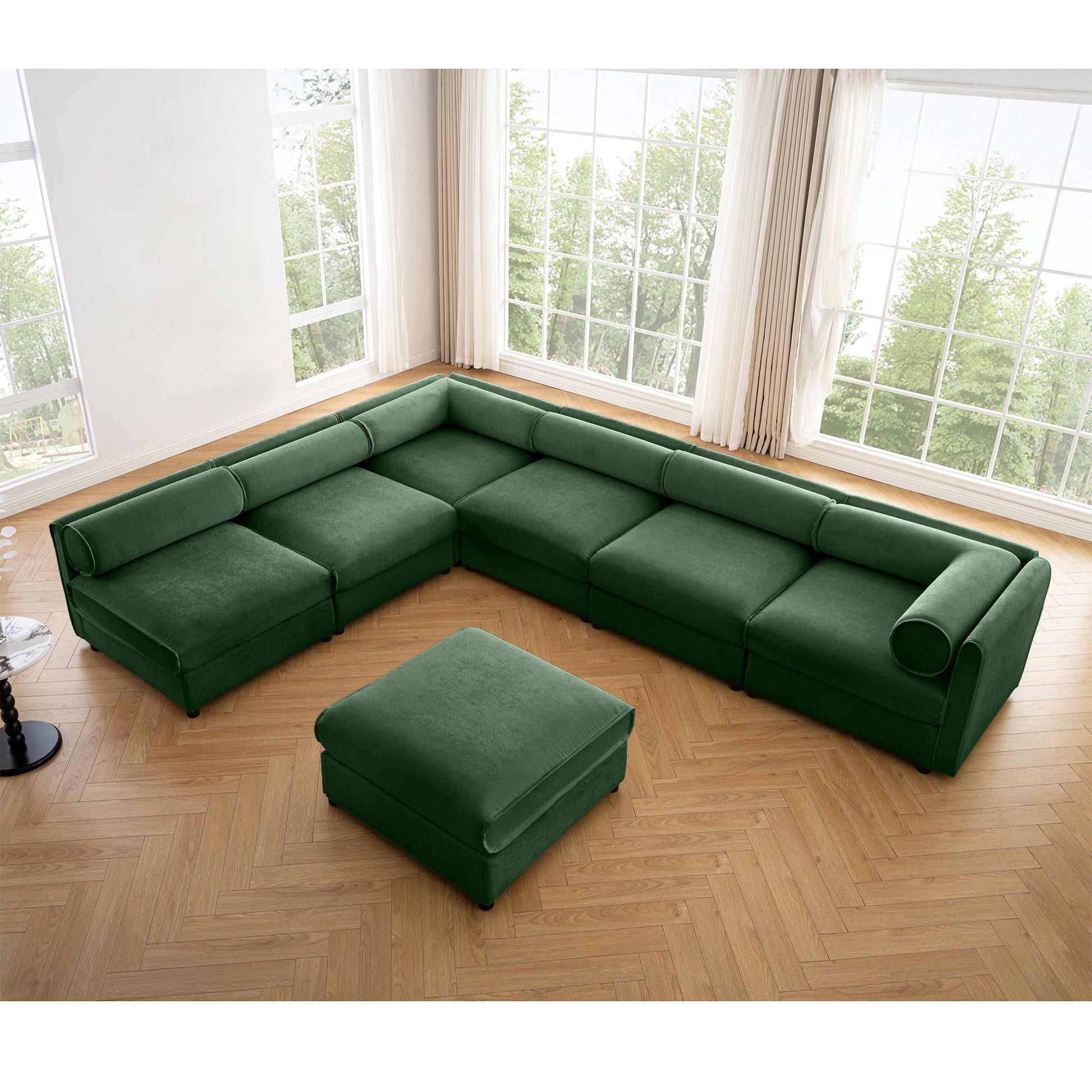 Modern Modular Sectional Sofa With Storag, Contemporary Cylindrical Design - Best Buy Furniture