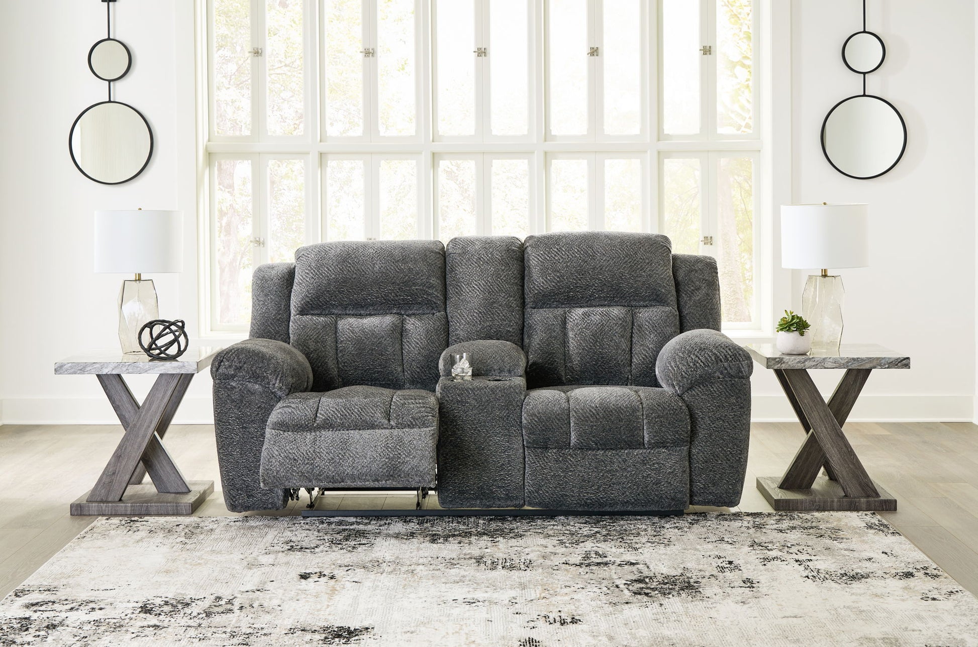 Frohn - Dbl Reclining Loveseat With Console - Best Buy Furniture