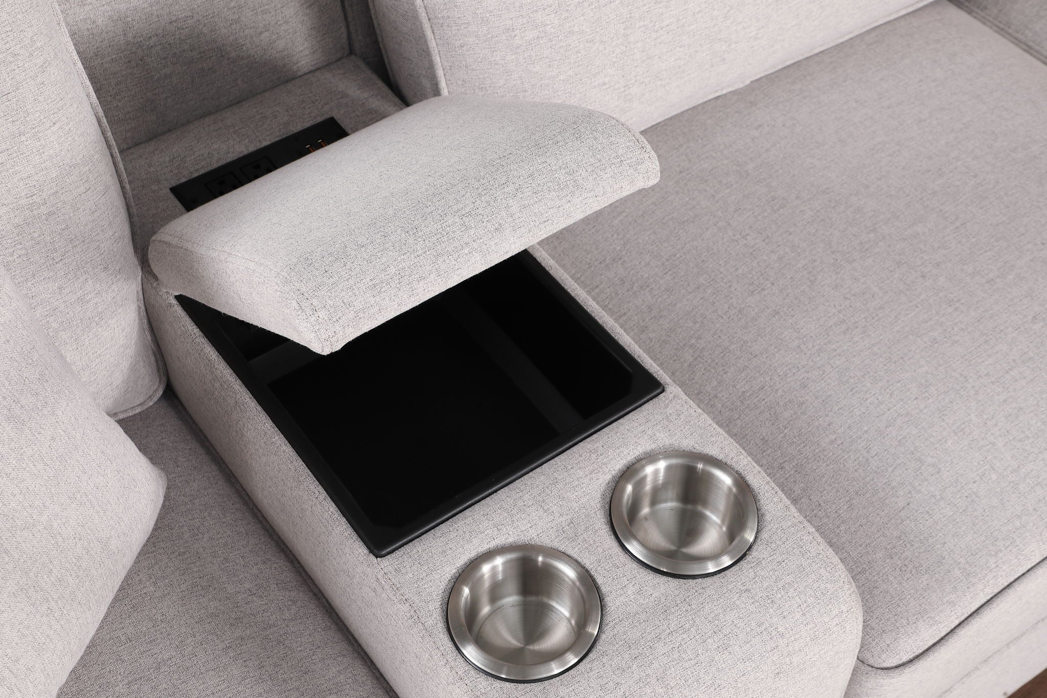 Eric - 9 Piece Upholstered Sectional With Ottoman - Best Buy Furniture