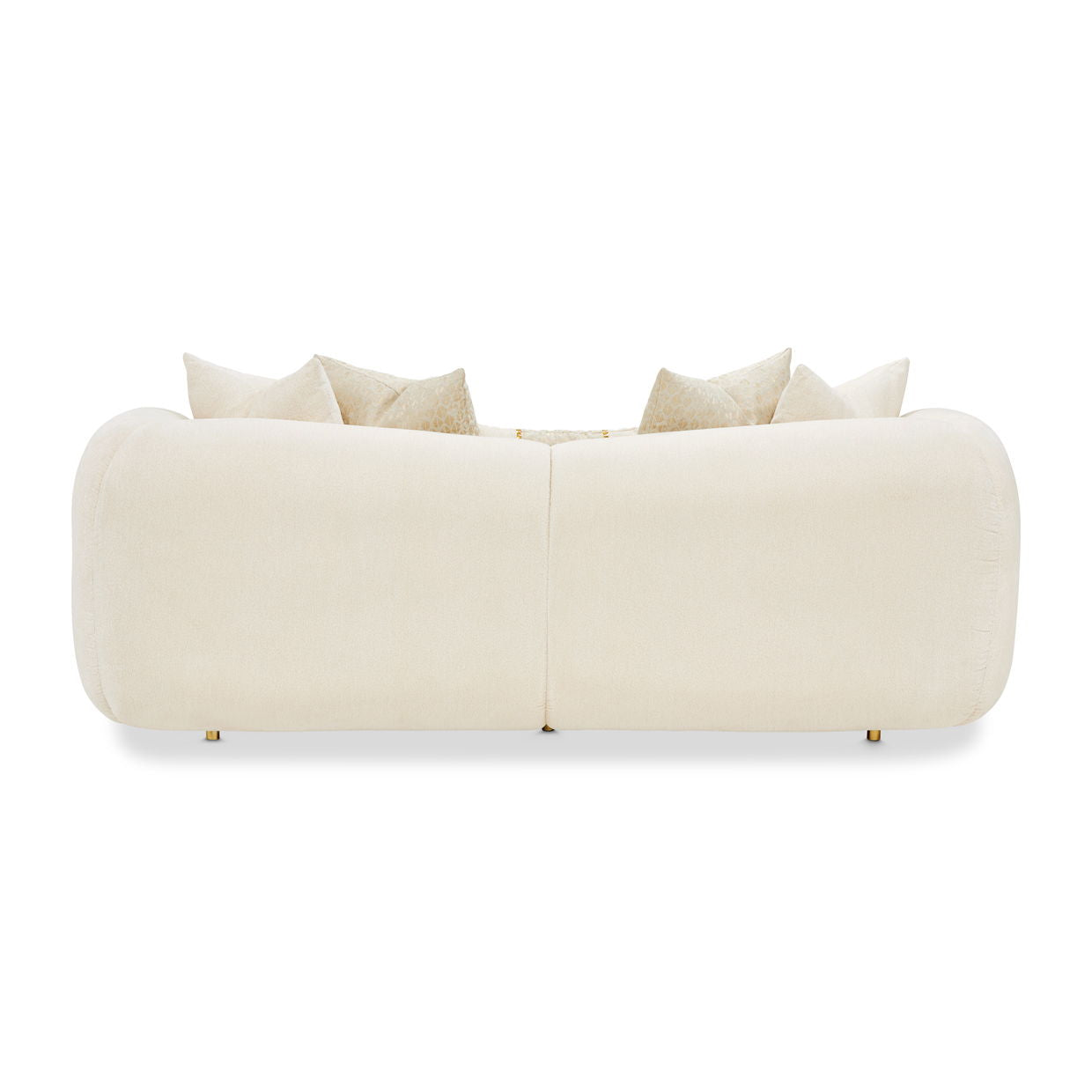 Sassani - Loveseat - Crepe / Gold - Best Buy Furniture