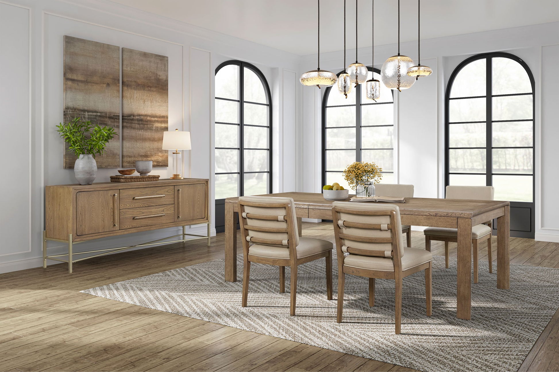 Dining Table With Leaf - Light Brown - Best Buy Furniture