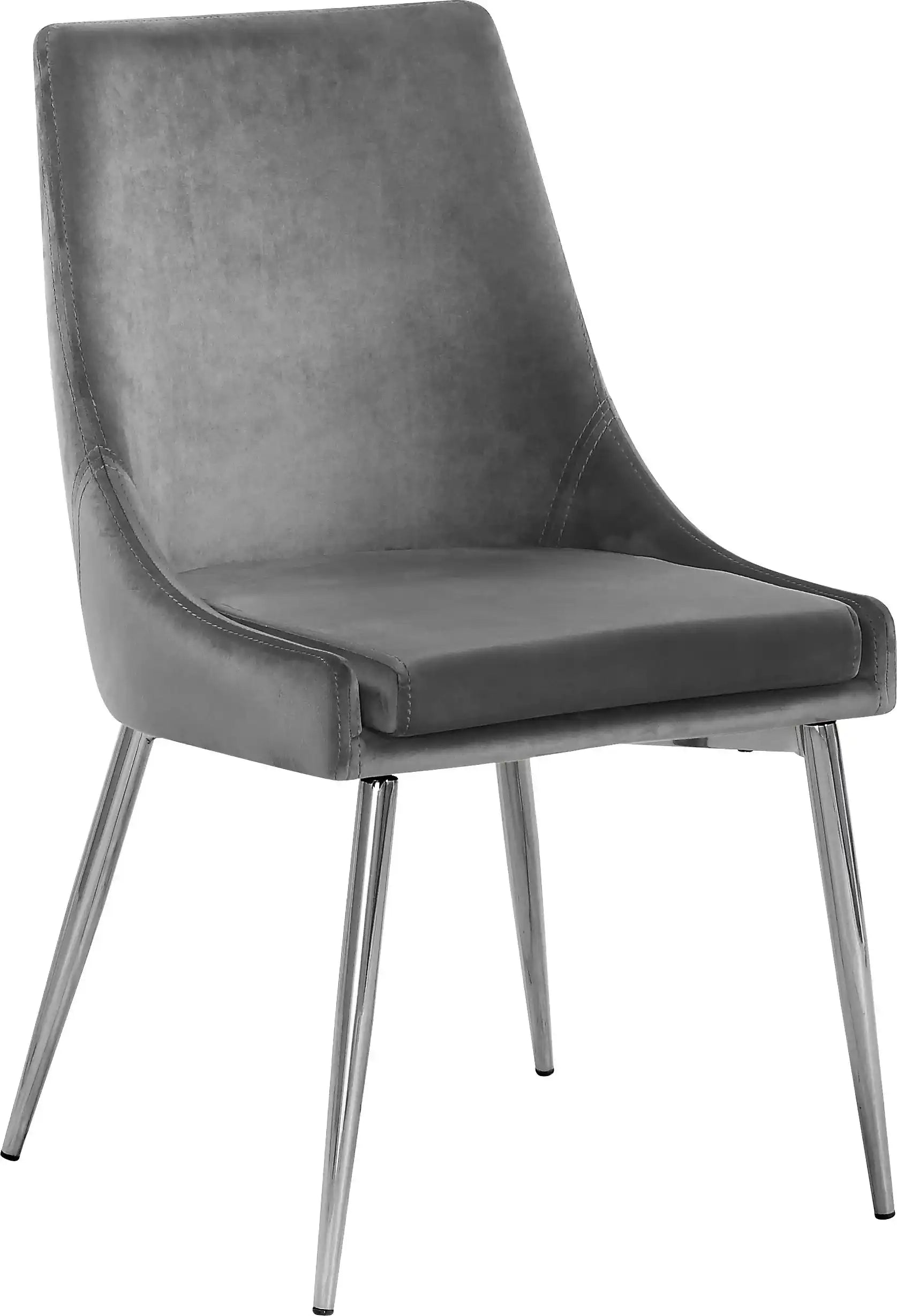 Karina - Dining Chair with Chrome Legs (Set of 2) - Best Buy Furniture