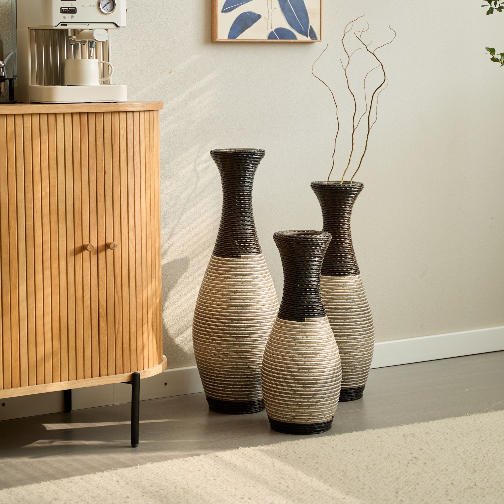 Designer Floor Vases, Large Vases For Home Decor Flooring (Set of 3) - Best Buy Furniture