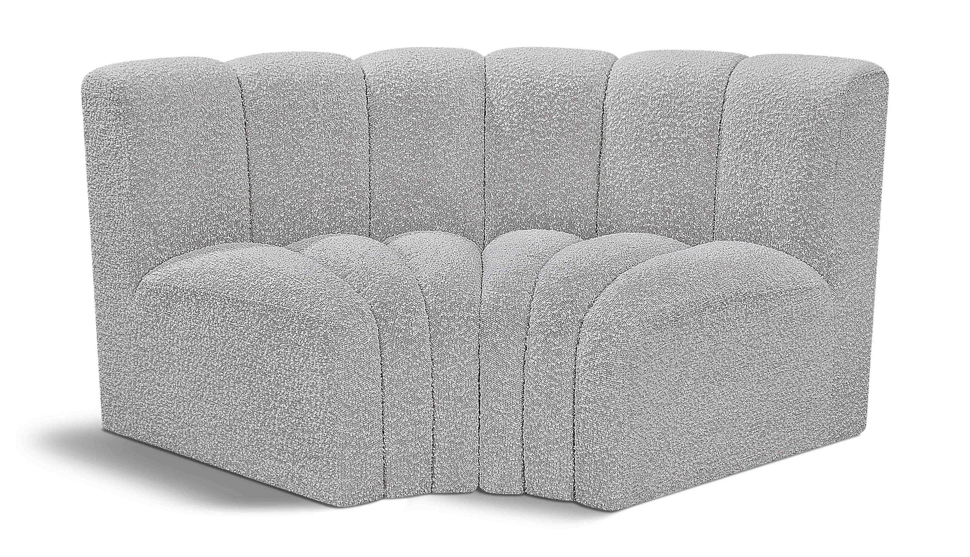 Arc - Boucle Fabric 2 Piece Modular Sofa - Best Buy Furniture