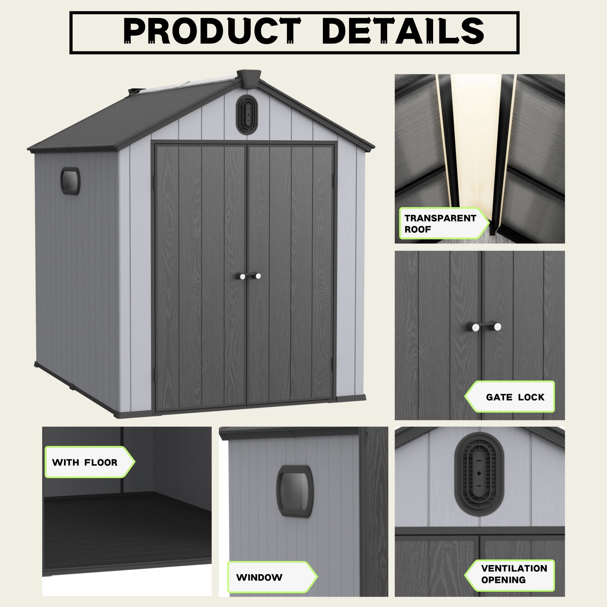 Plastic Storage Shed For Backyard Garden Big Spire Tool Storage - Best Buy Furniture