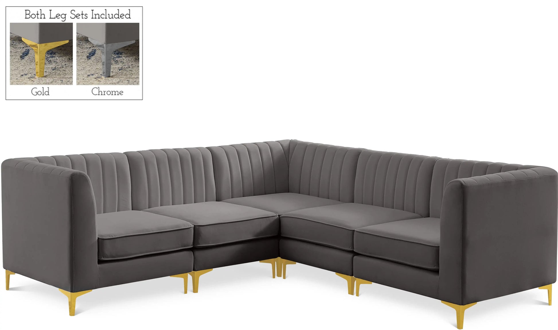 Alina - 5 Piece Modular Corner Sectional - Best Buy Furniture