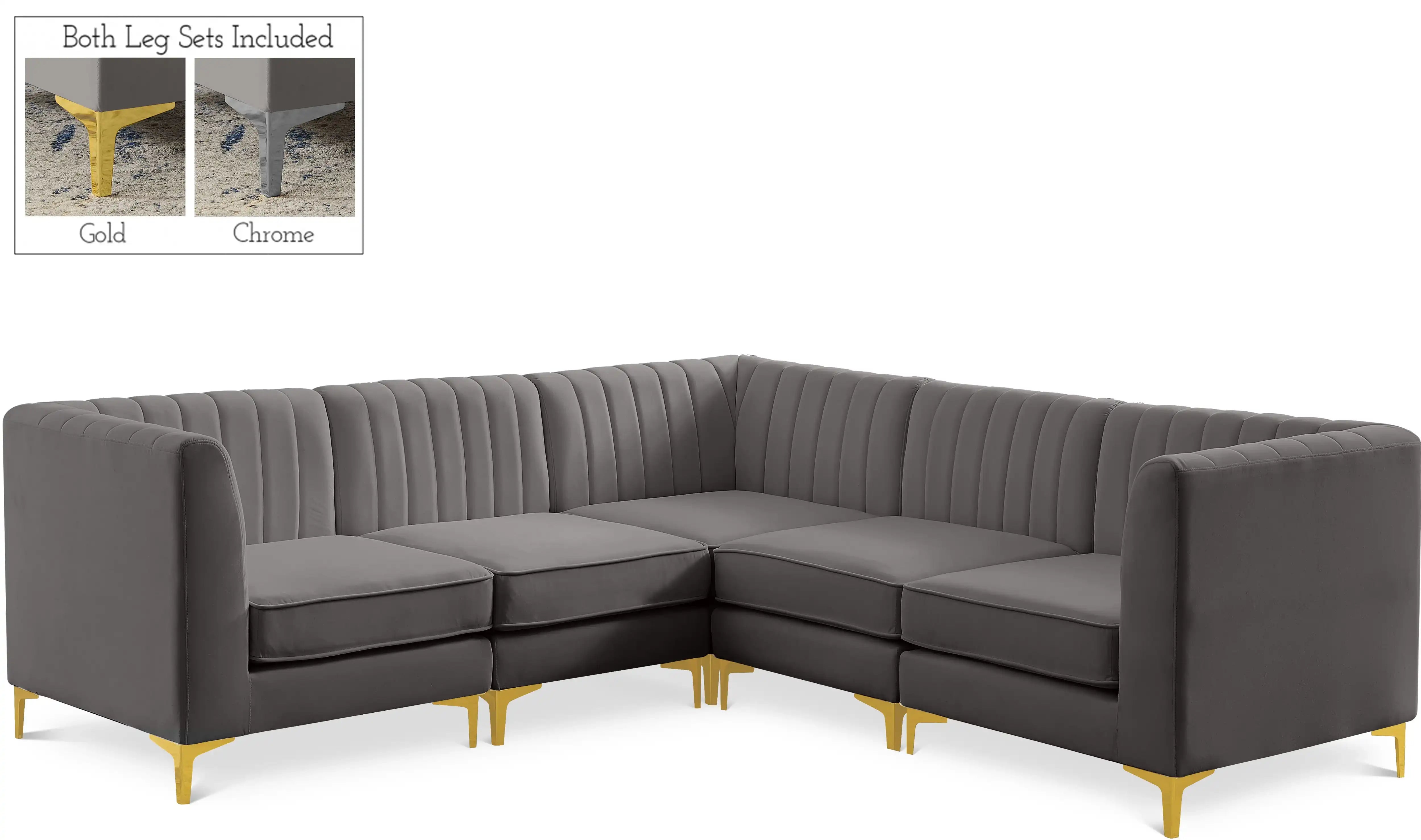 Alina - 5 Piece Modular Corner Sectional - Best Buy Furniture