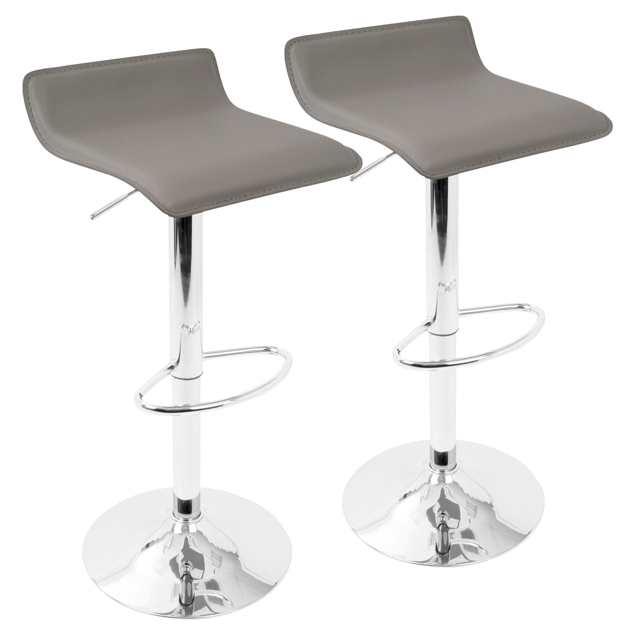 Ale - Contemporary Adjustable Barstool (Set of 2) - Best Buy Furniture