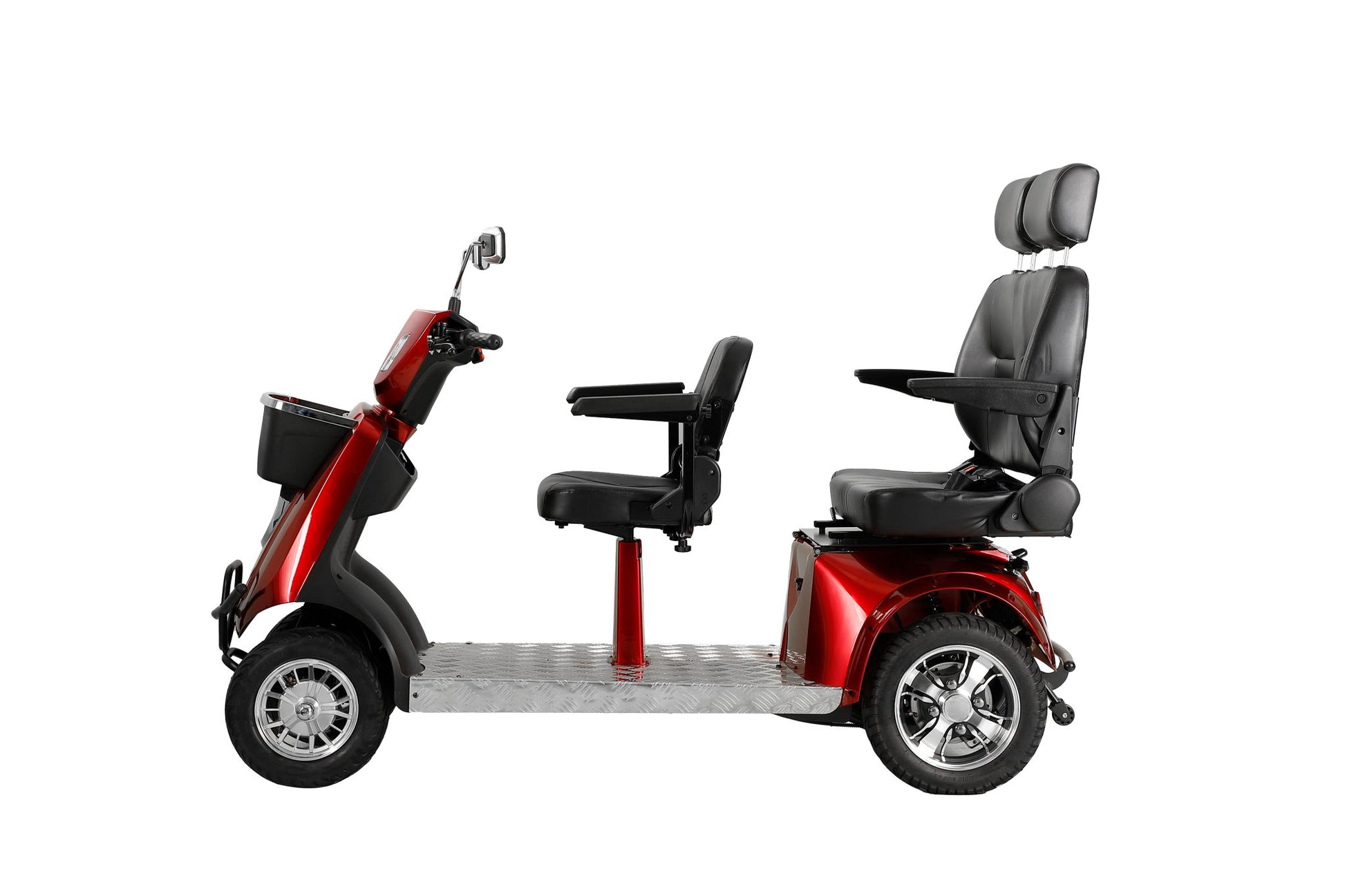 Electric Mobility Recreational Travel Scooter For Adults, Mobility Scooters, 4 Wheel Powered Mobility Scooters - Red - Best Buy Furniture