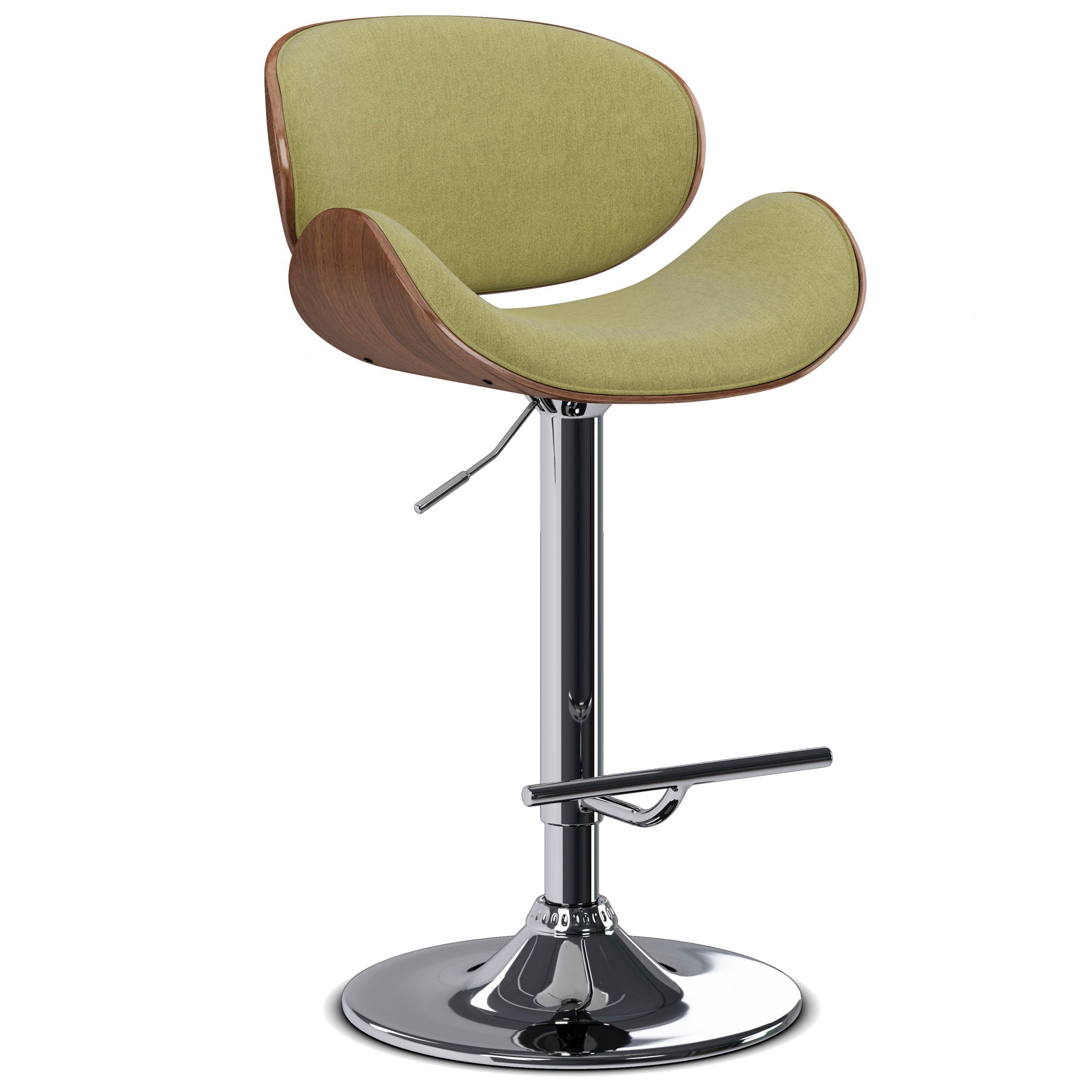 Marana - Multifunctional Handcrafted Bentwood Adjustable Swivel Bar Stool - Best Buy Furniture