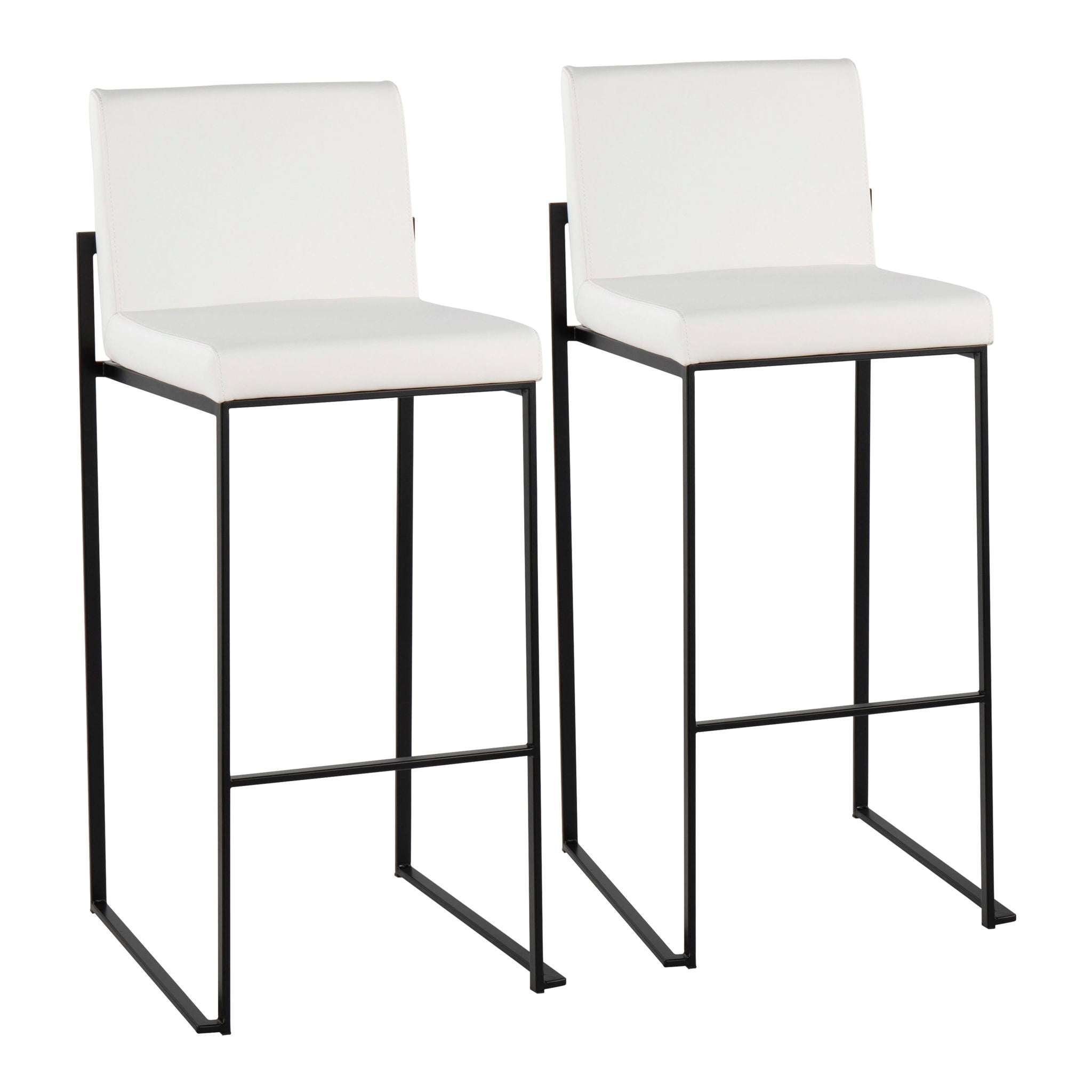 Fuji - Contemporary High Back Barstool Elegant Design - Best Buy Furniture