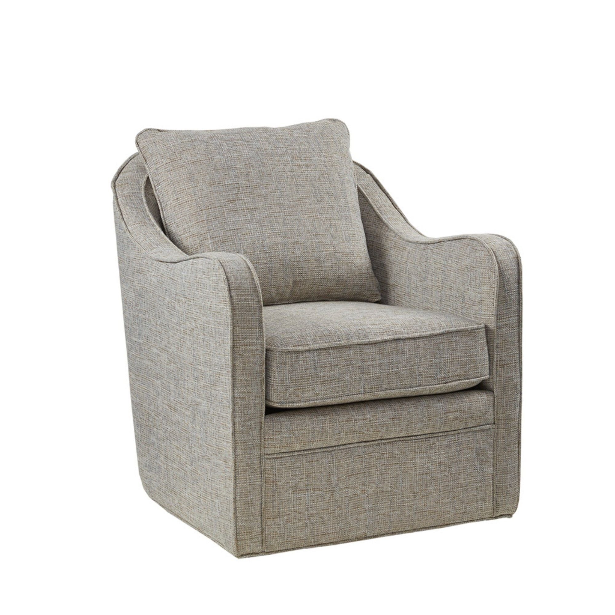 Wide Seat Arm Chair With 360 Degree Rotation - Best Buy Furniture