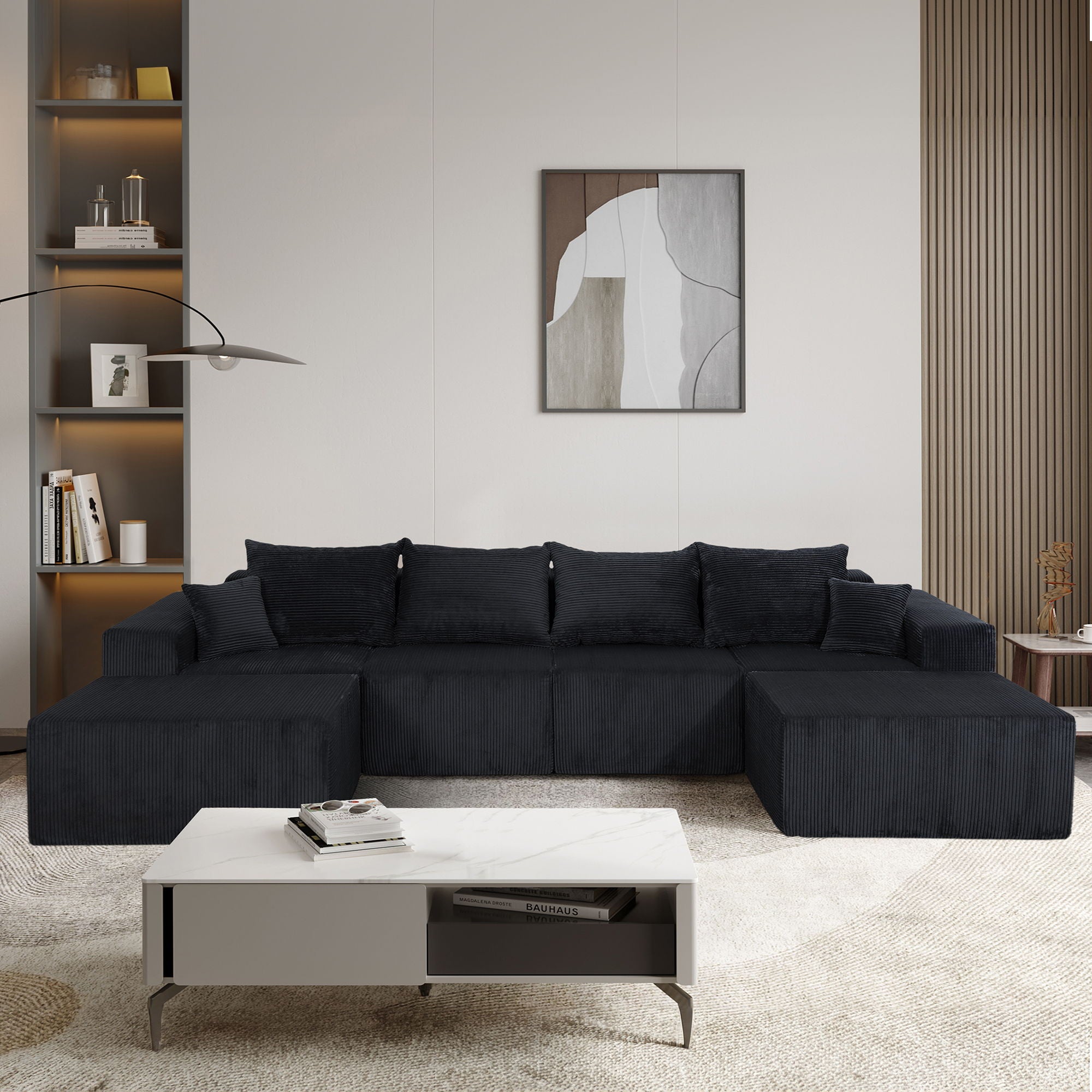 Modular Sectional Sofa, Convertible Couch With Chaise Corduroy - Best Buy Furniture