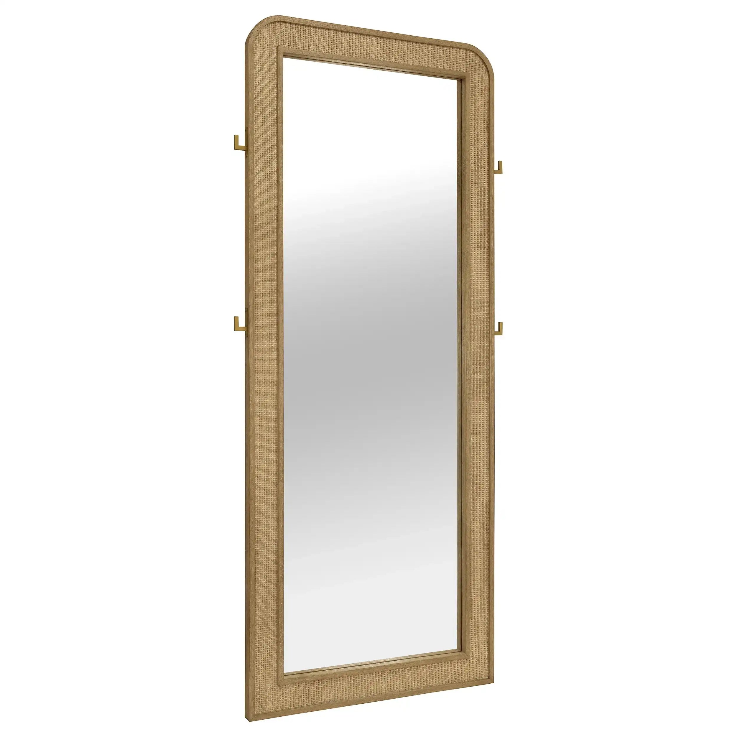 Arini - Cane Weave Full Length Standing Floor Mirror - Best Buy Furniture