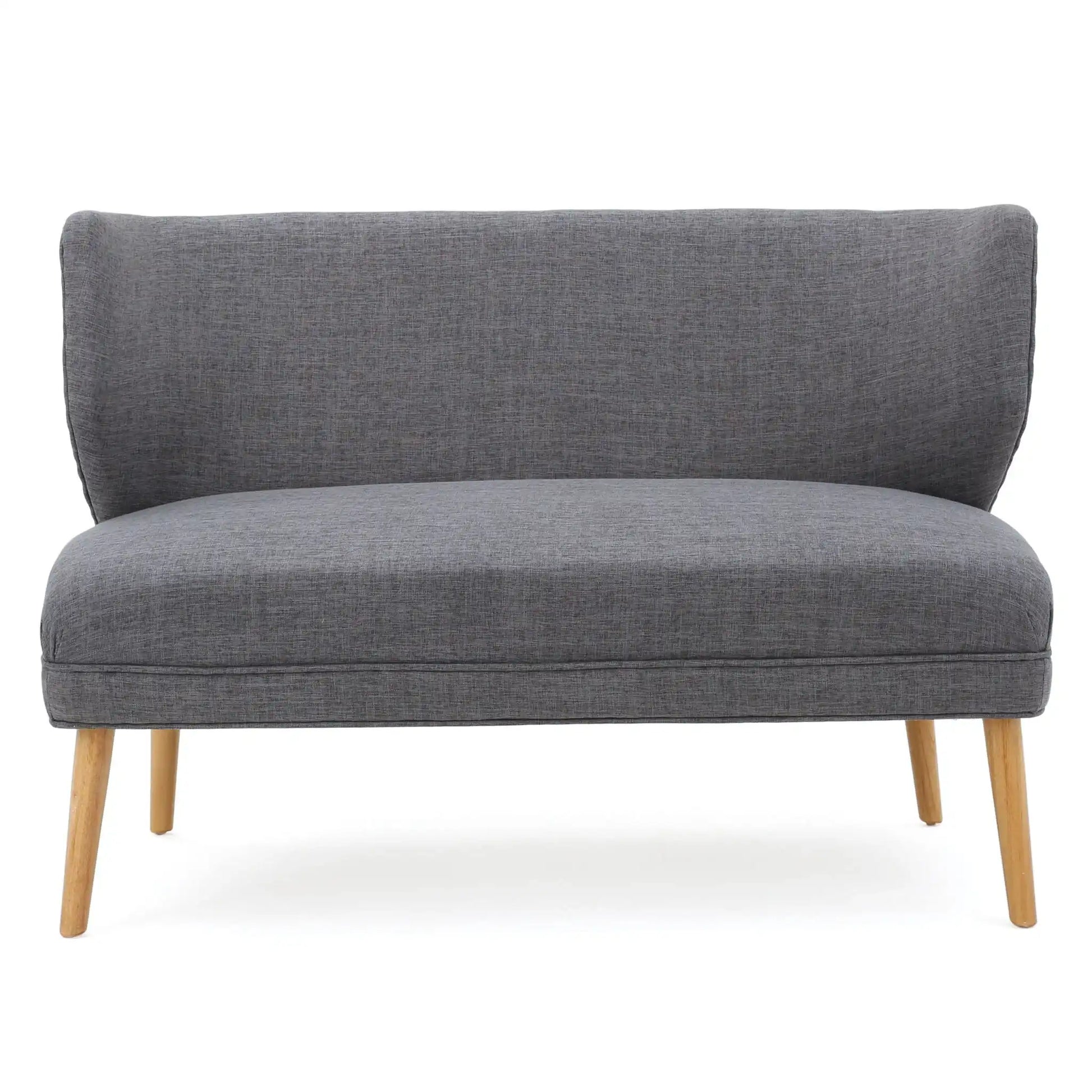 Elegant Classic Upholstered Loveseat With Curved Backrest - Best Buy Furniture